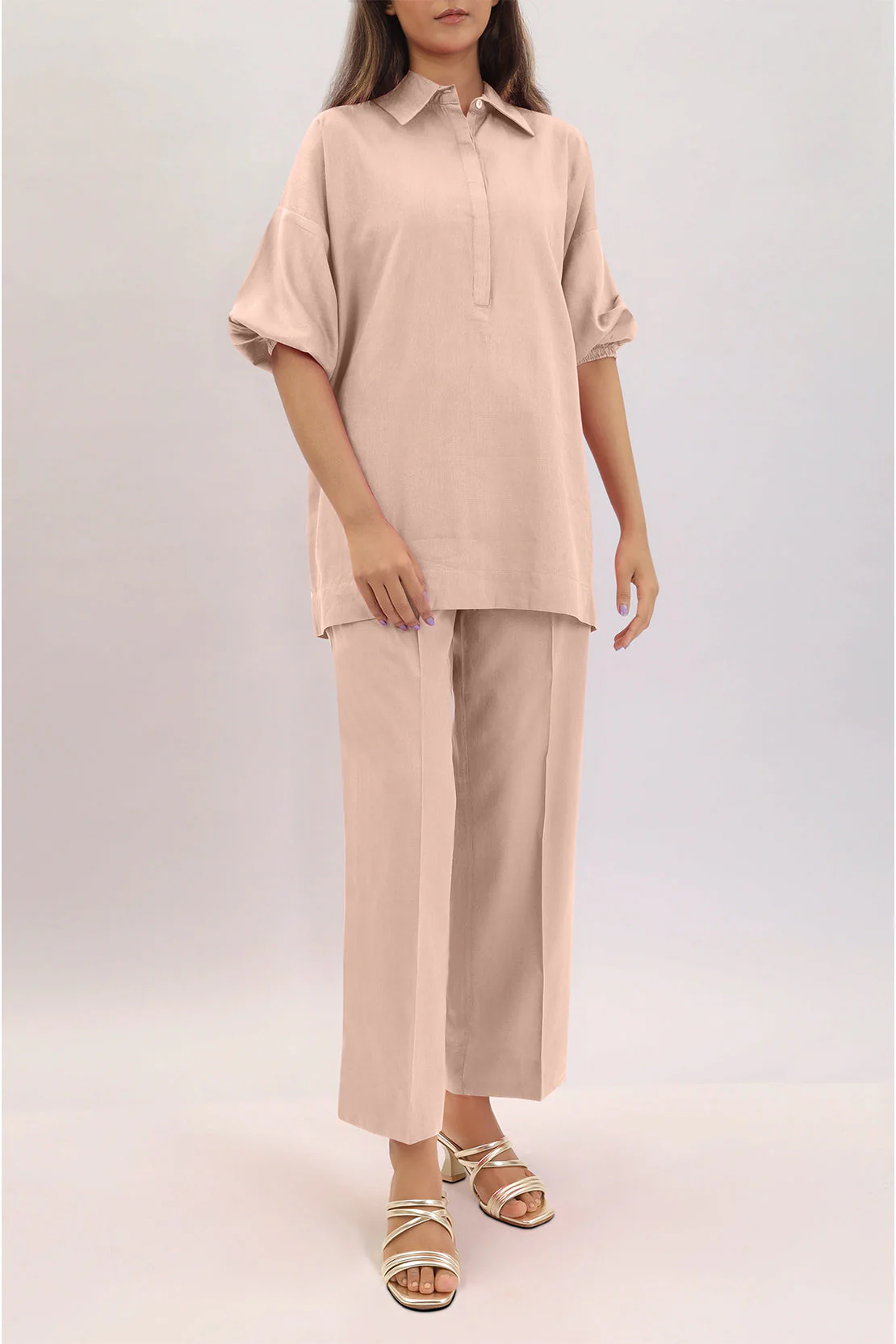 Unstitched Cotton Dyed Trouser Fabric - Image 3