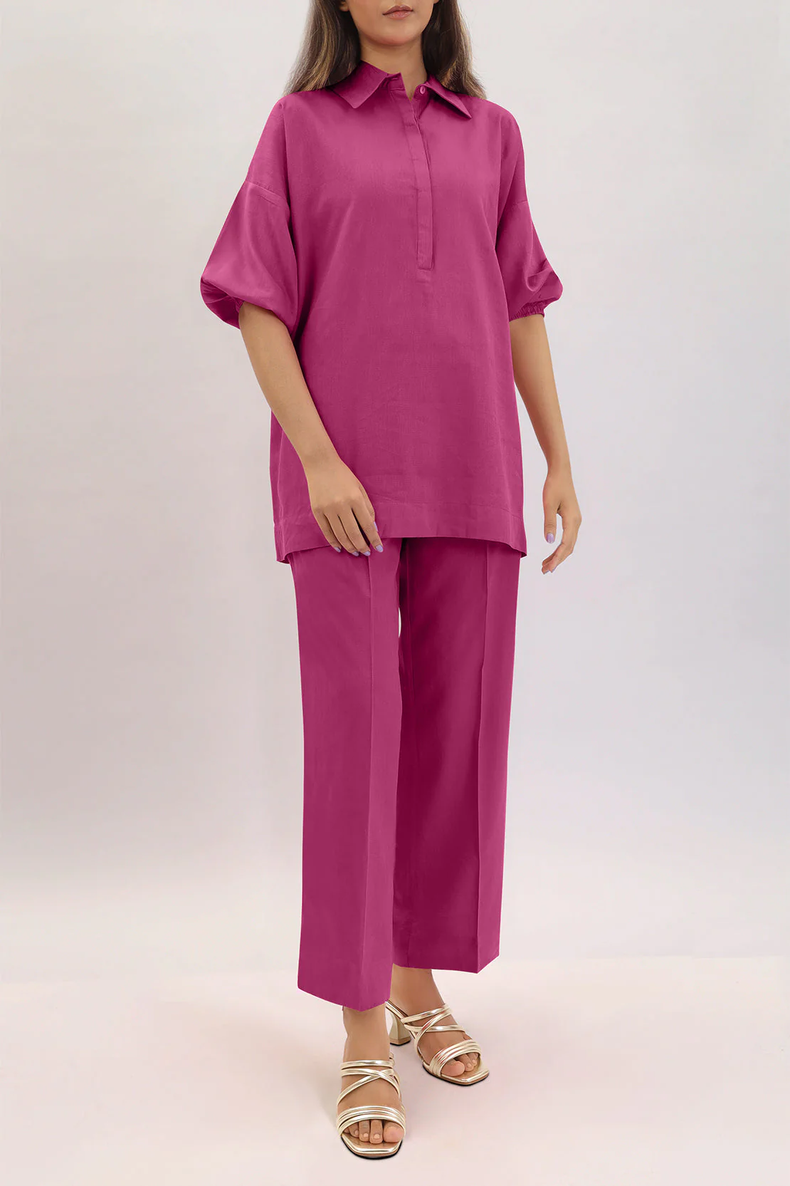 Unstitched Cotton Dyed Trouser Fabric - Image 3