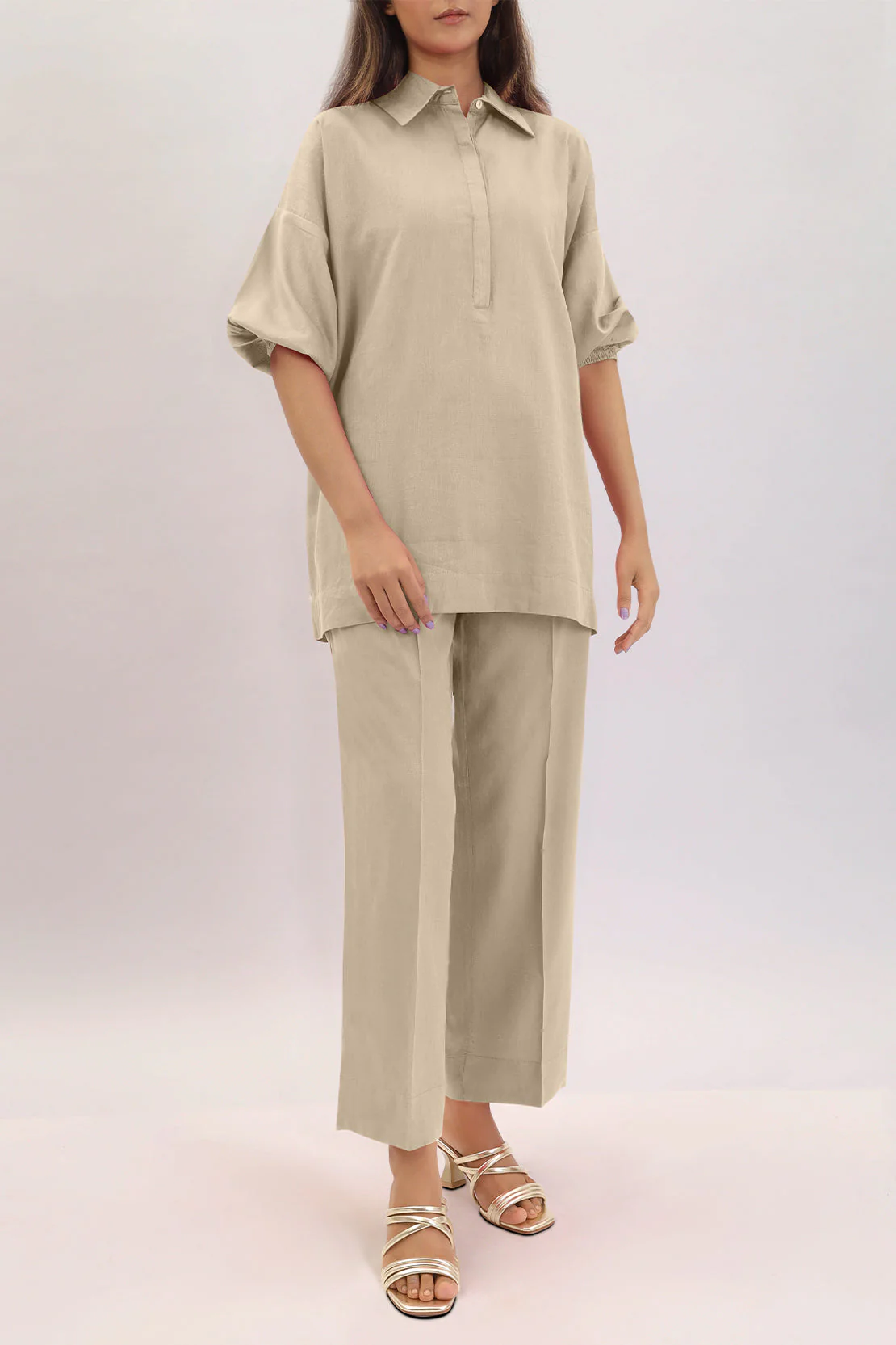 Unstitched Cotton Dyed Trouser Fabric - Image 3