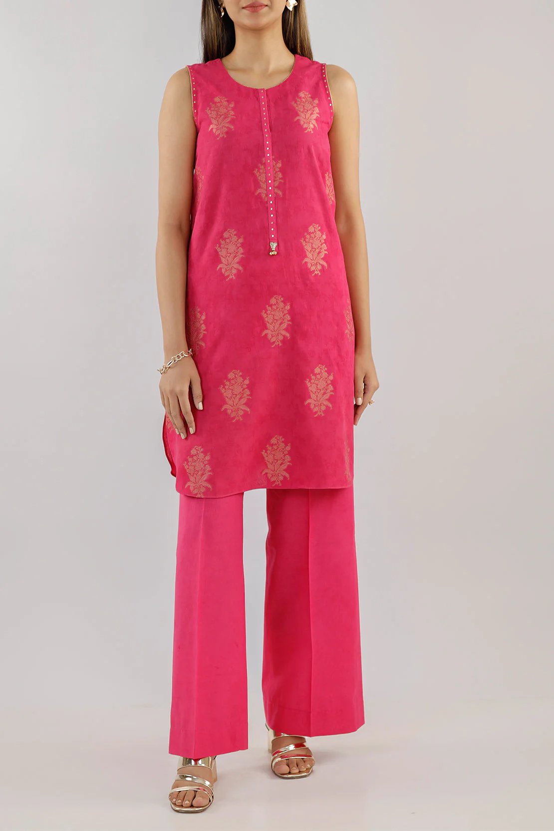 Unstitched Cotton Jacquard 2 Piece (Shirt/Trouser) - Image 2