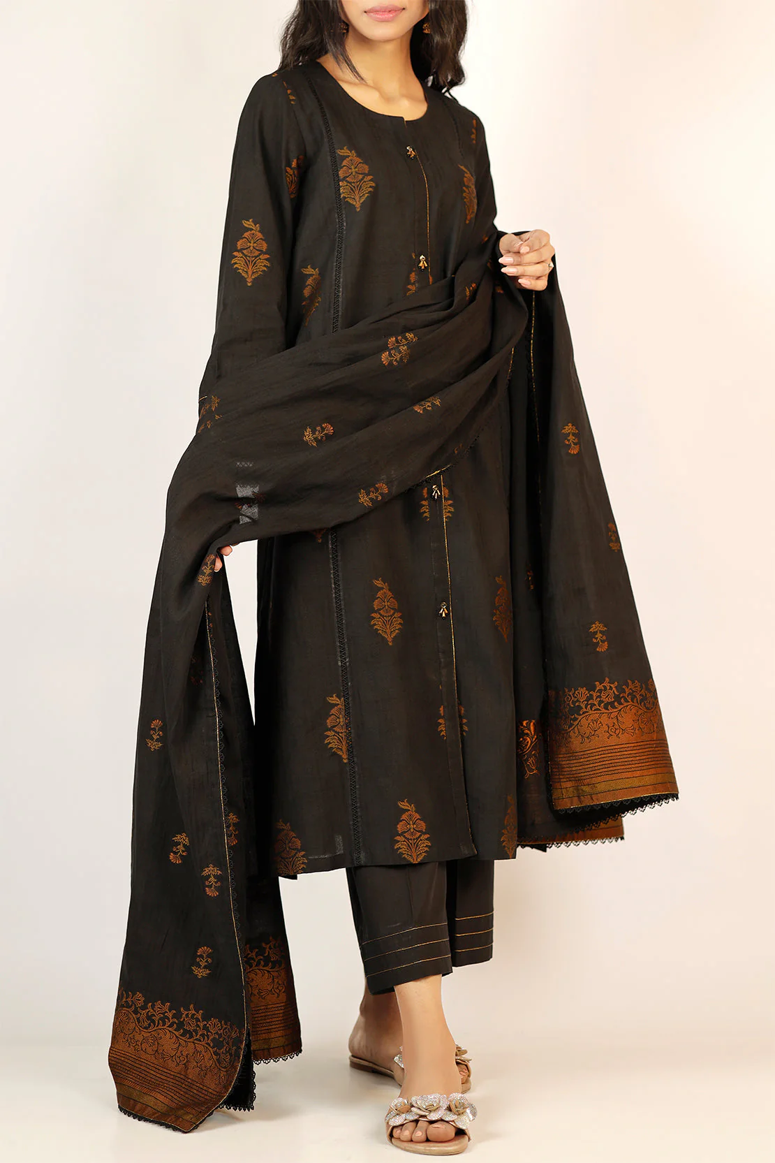 Unstitched Cotton Jacquard 2 Piece (Shirt/Trouser)