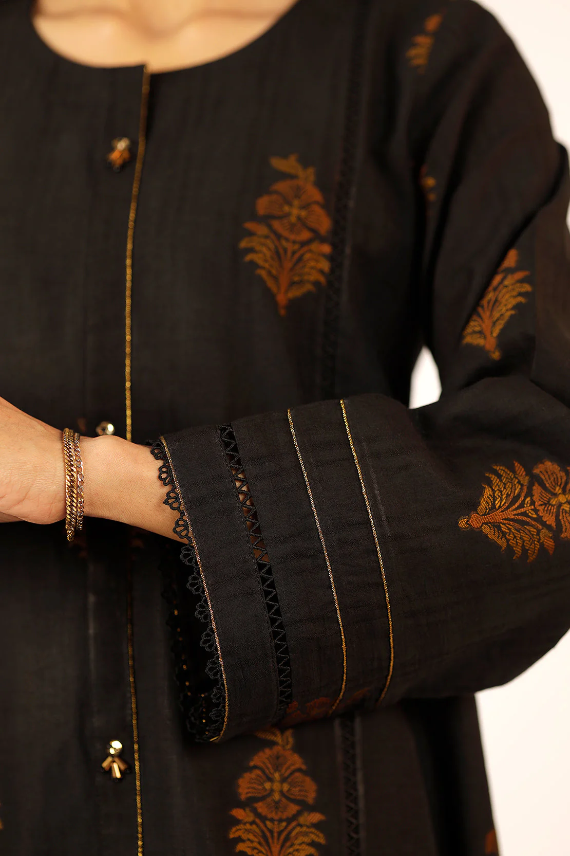 Unstitched Cotton Jacquard 2 Piece (Shirt/Trouser) - Image 5
