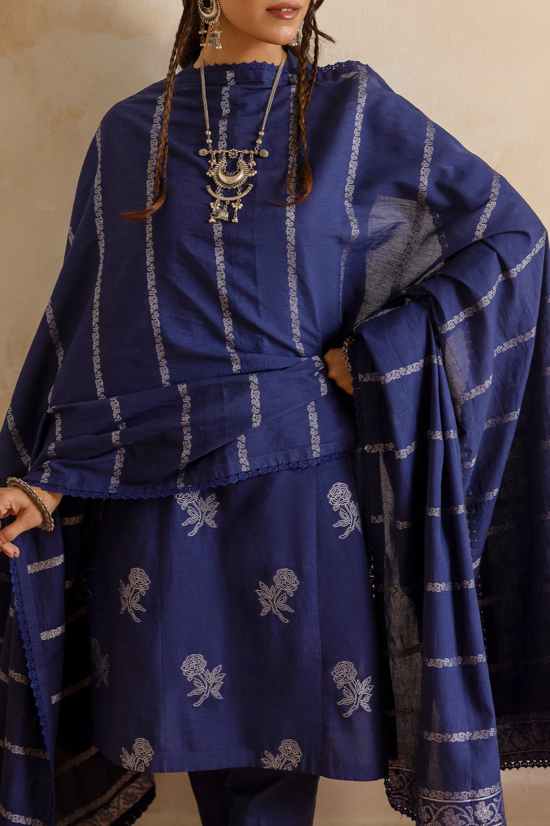 Unstitched Cotton Jacquard 2 Piece (Shirt/Trouser) - Image 5