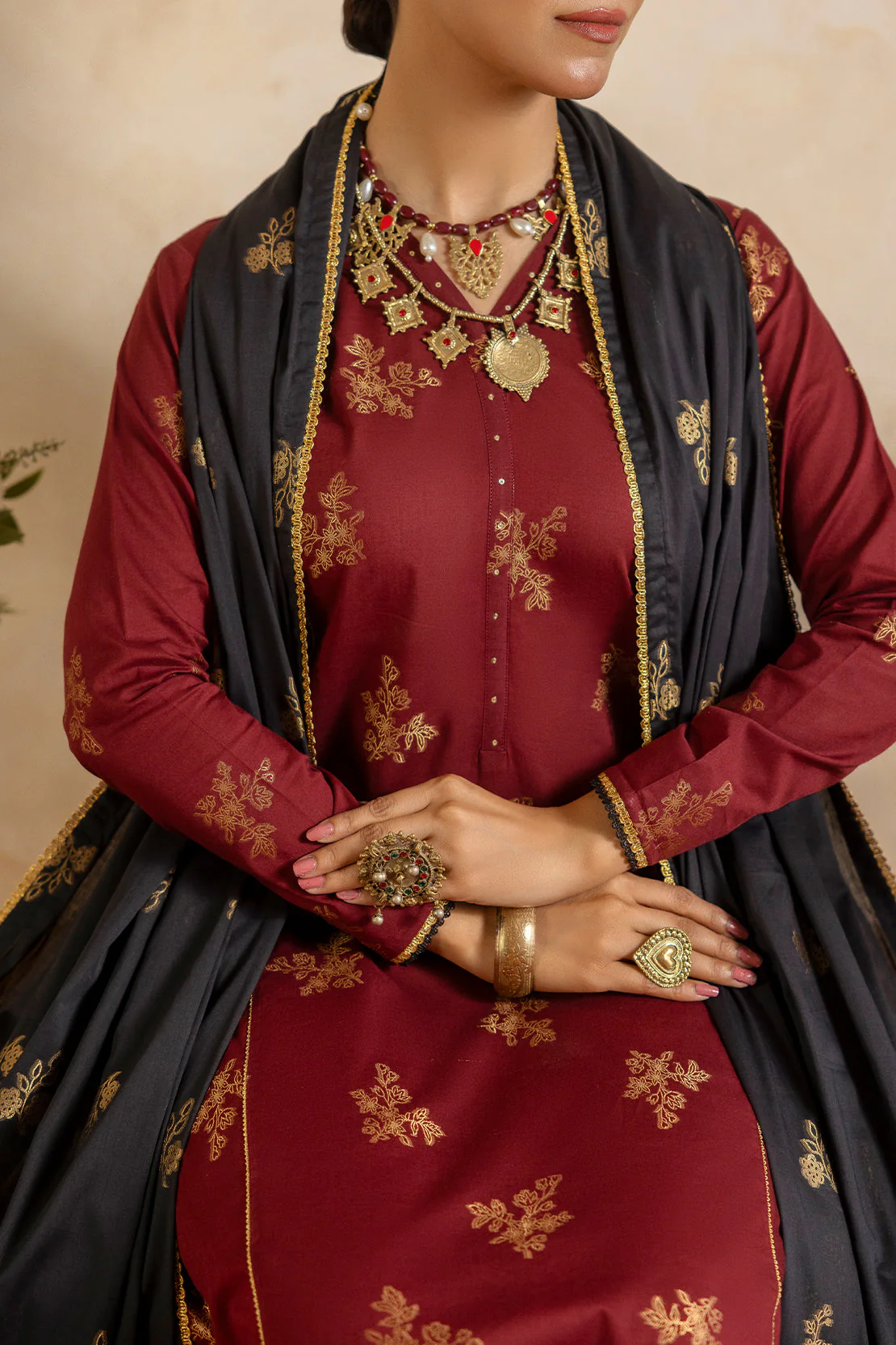 Unstitched Cotton Jacquard 2 Piece (Shirt/Trouser) - Image 4