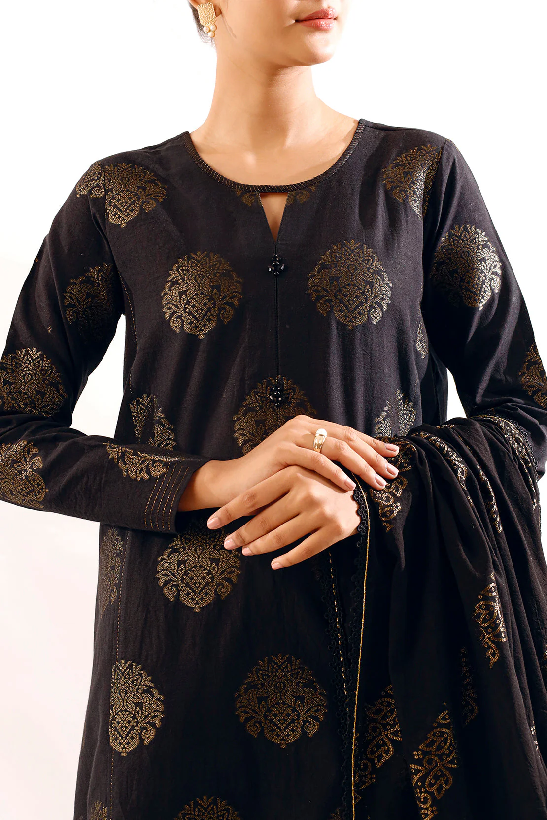 Unstitched Cotton Jacquard  2 Piece (Shirt/Trouser) - Image 2