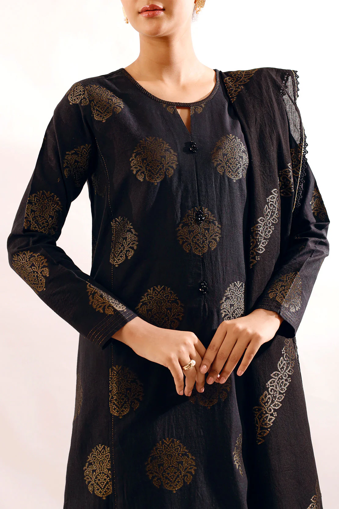 Unstitched Cotton Jacquard  2 Piece (Shirt/Trouser) - Image 3
