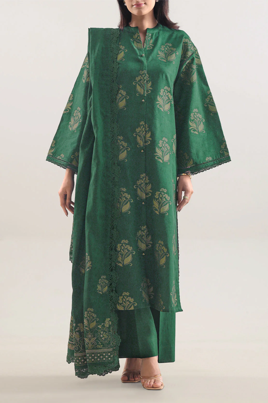 Unstitched Cotton Jacquard  2 Piece (Shirt/Trouser)