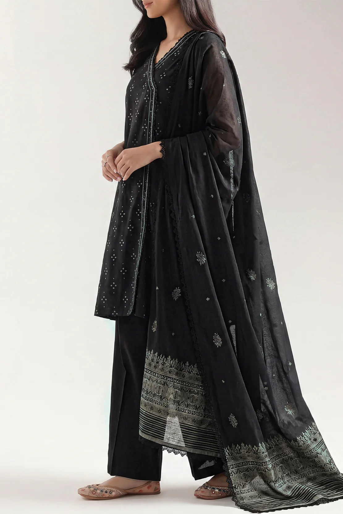 Unstitched Cotton Jacquard  2 Piece (Shirt/Trouser)