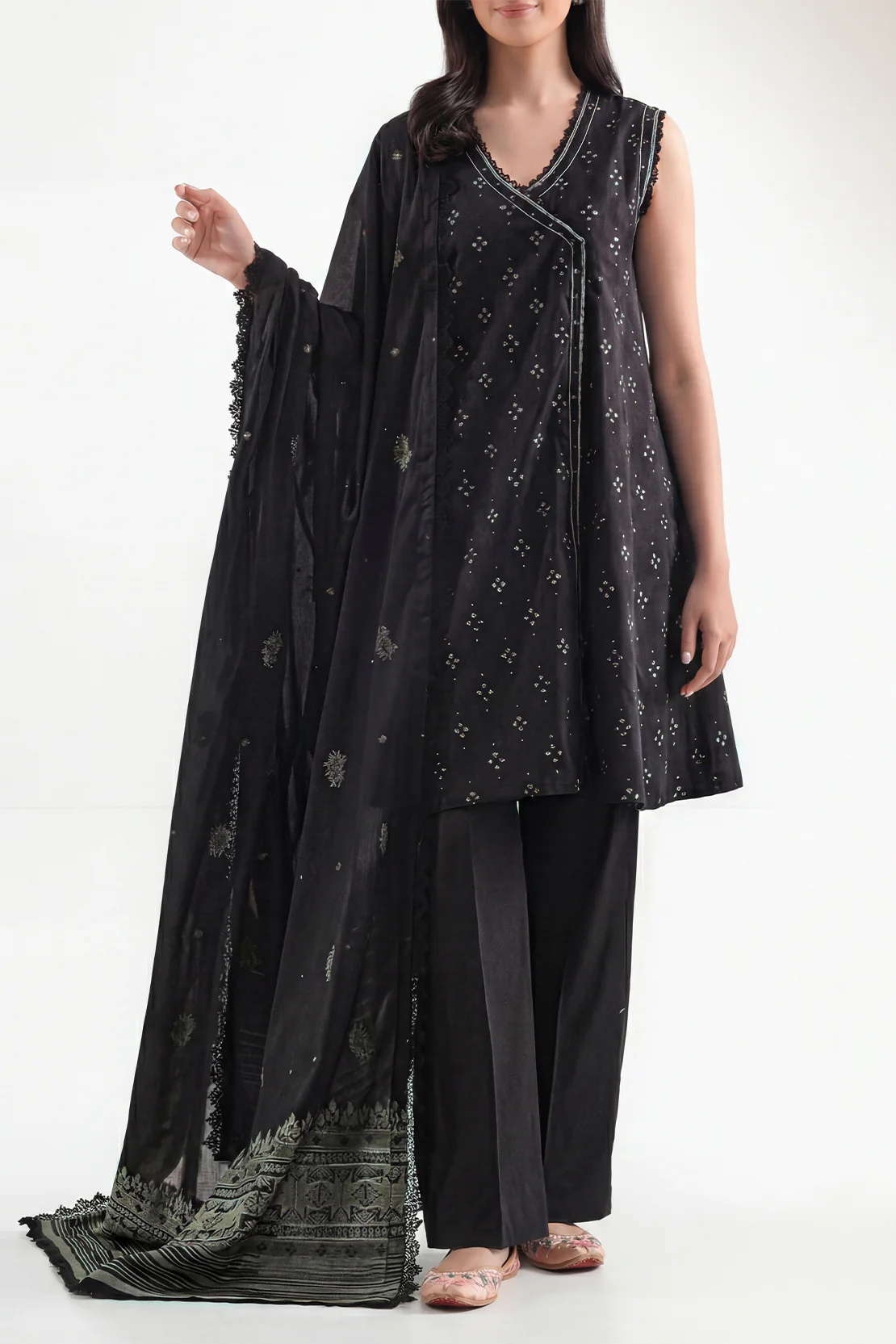 Unstitched Cotton Jacquard  2 Piece (Shirt/Trouser) - Image 2