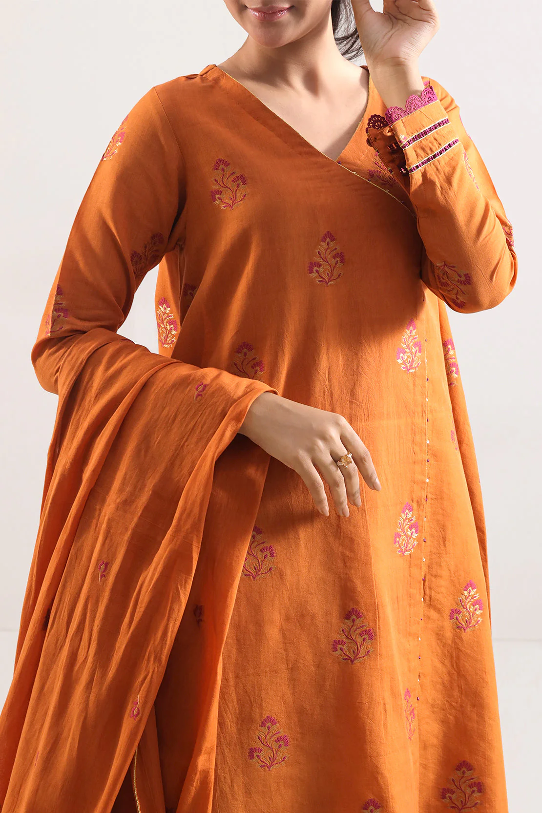 Unstitched Cotton Jacquard 3 Piece - Image 2