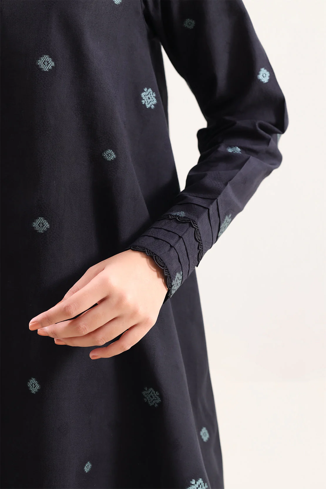 Unstitched Cotton Jacquard 3 Piece - Image 4
