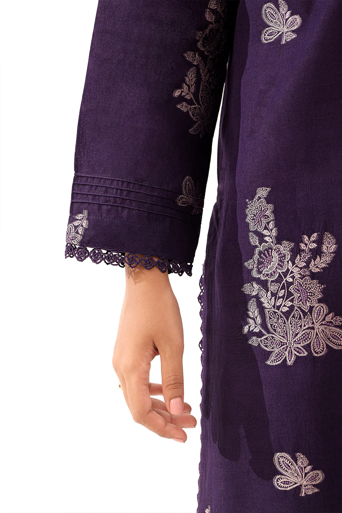 Unstitched Cotton Jacquard 3 Piece - Image 9