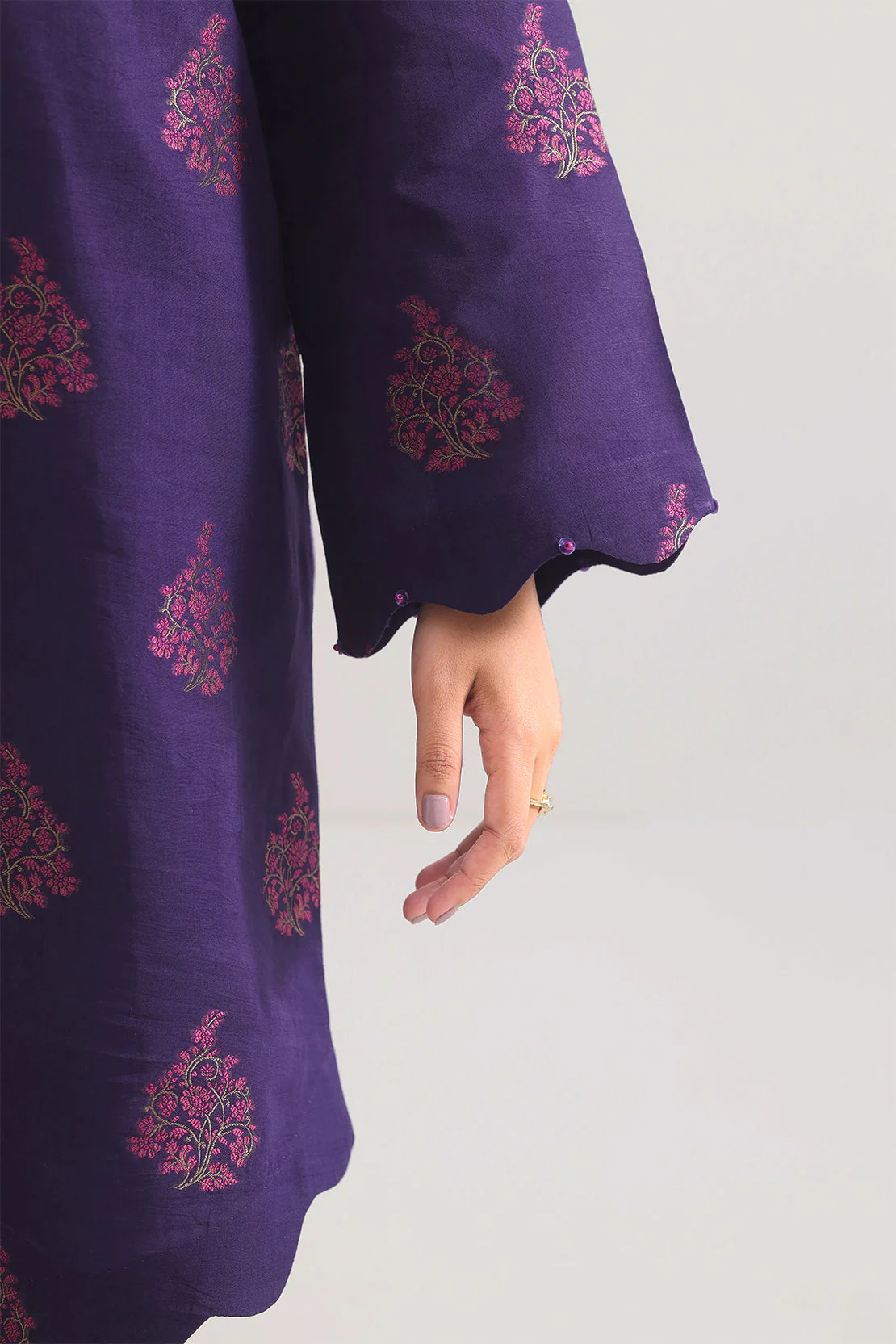 Unstitched Cotton Jacquard 3 Piece - Image 5