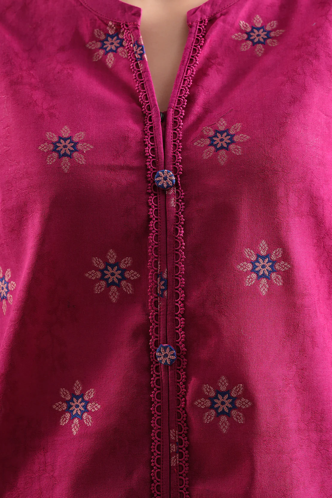 Unstitched Cotton Jacquard 3 Piece - Image 4