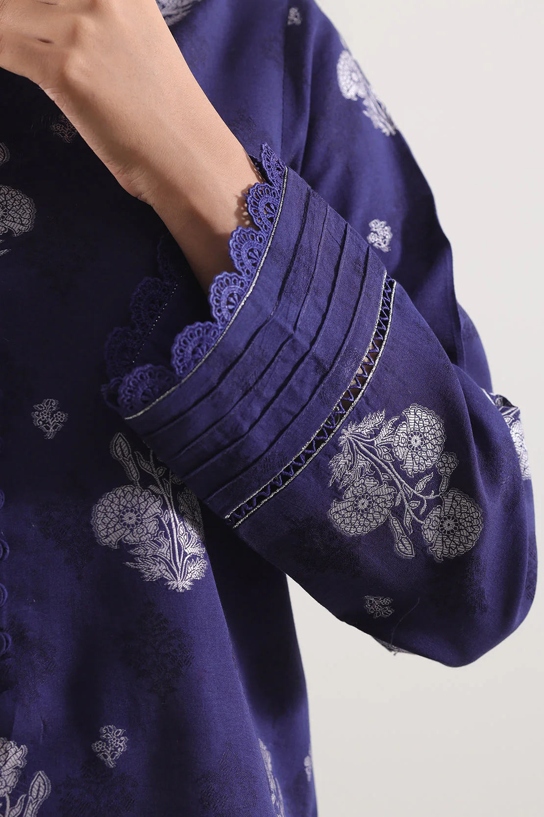 Unstitched Cotton Jacquard 3 Piece - Image 6