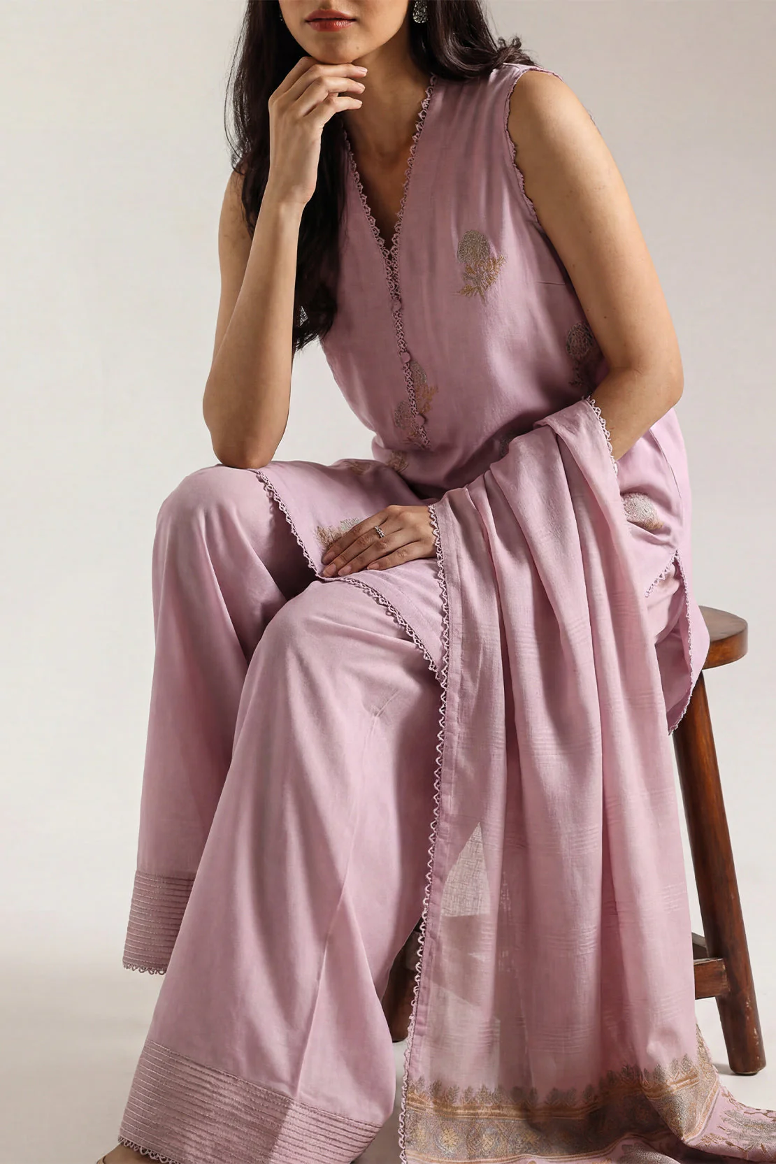 Unstitched Cotton Jacquard 3 Piece