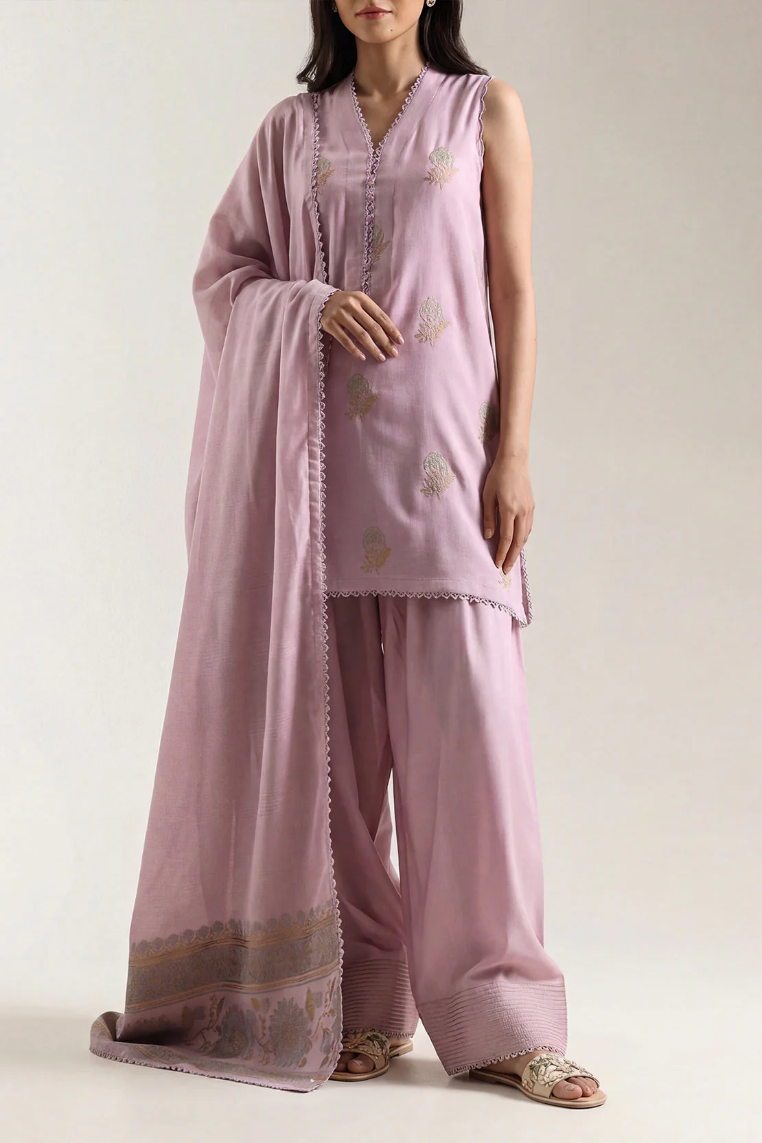 Unstitched Cotton Jacquard 3 Piece - Image 2