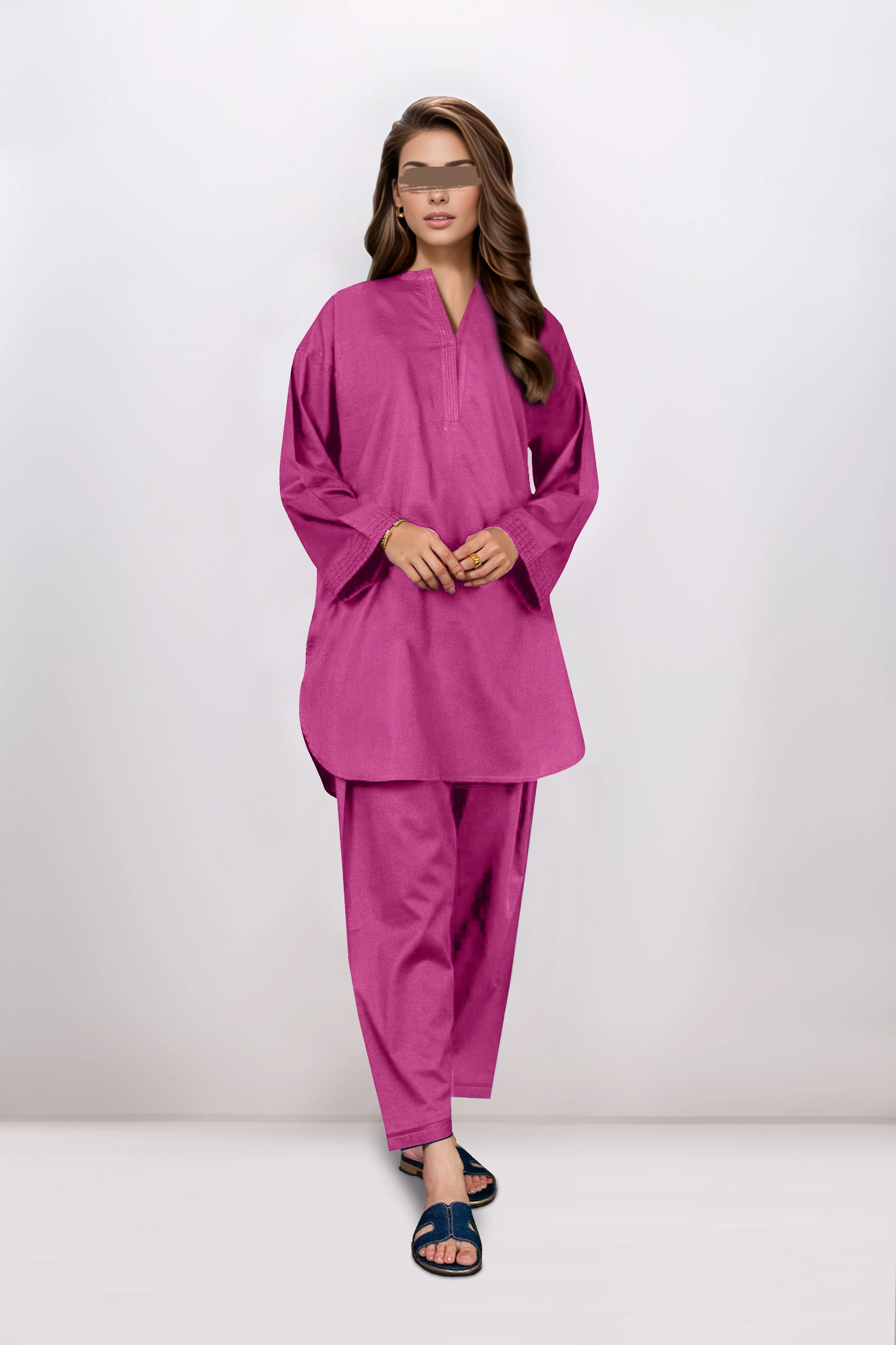 Unstitched Cotton Jacquard Solid Trouser Fabric