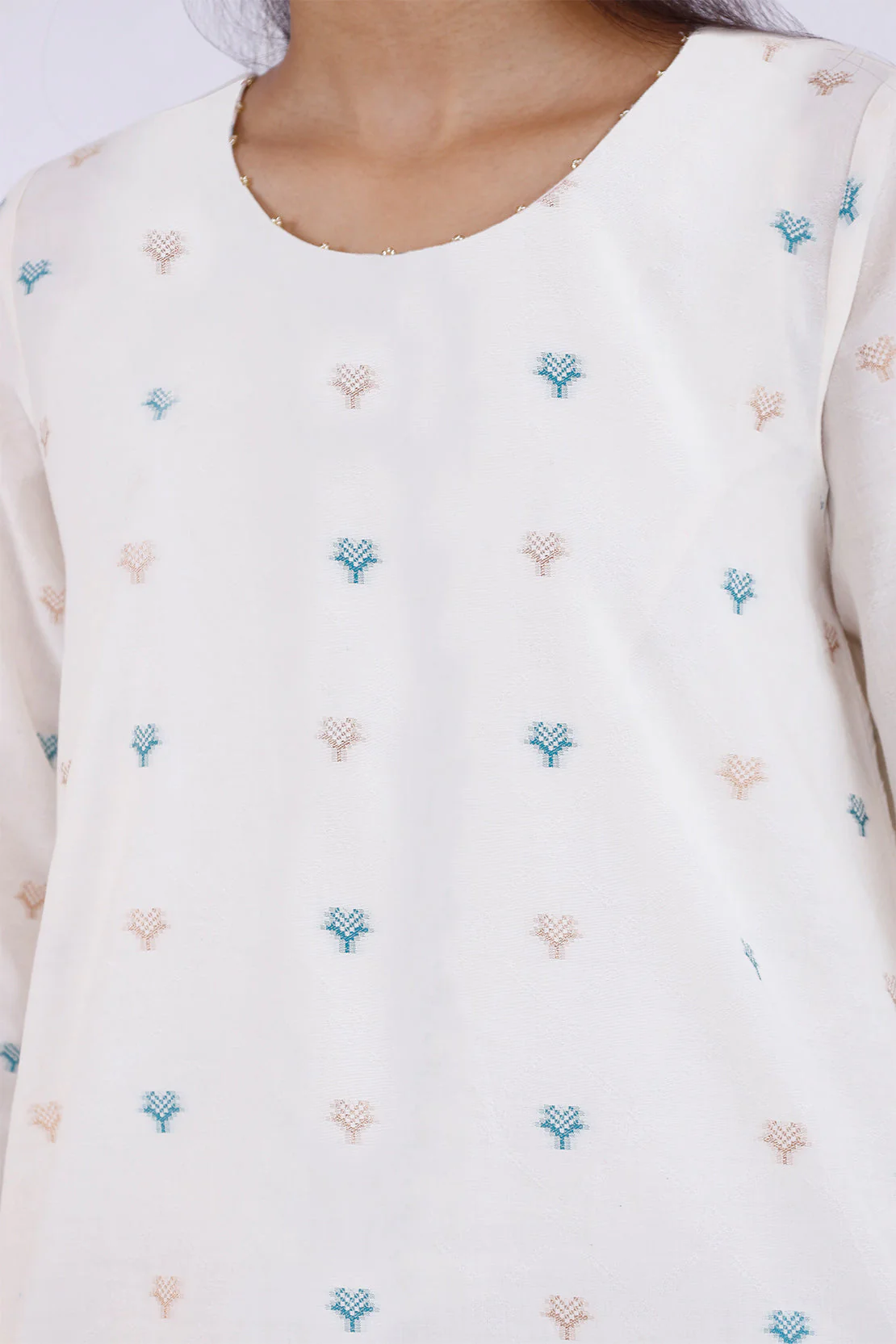 Unstitched Cotton Jacquard Shirt - Image 3