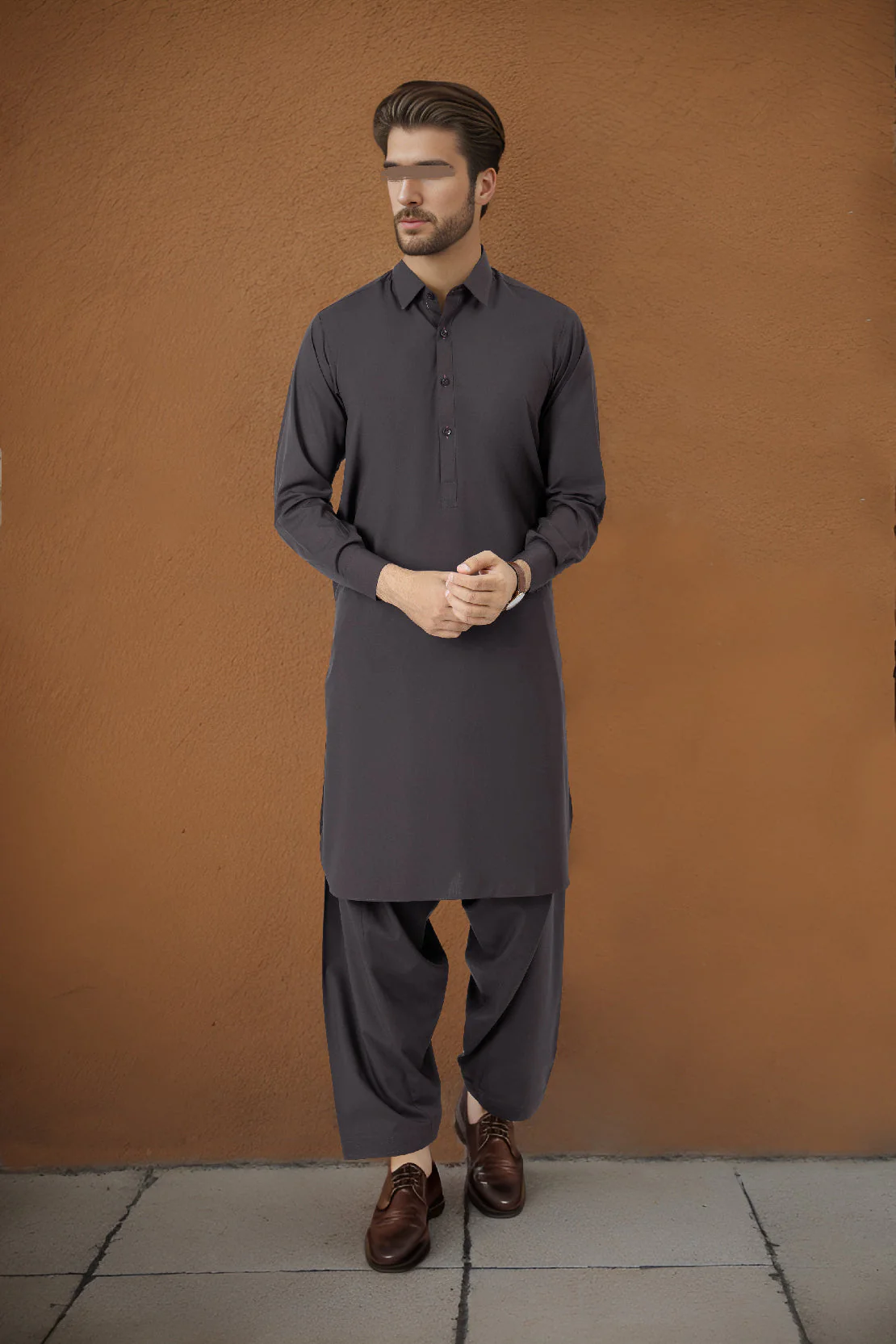 Unstitched Cotton Kurta Shalwar