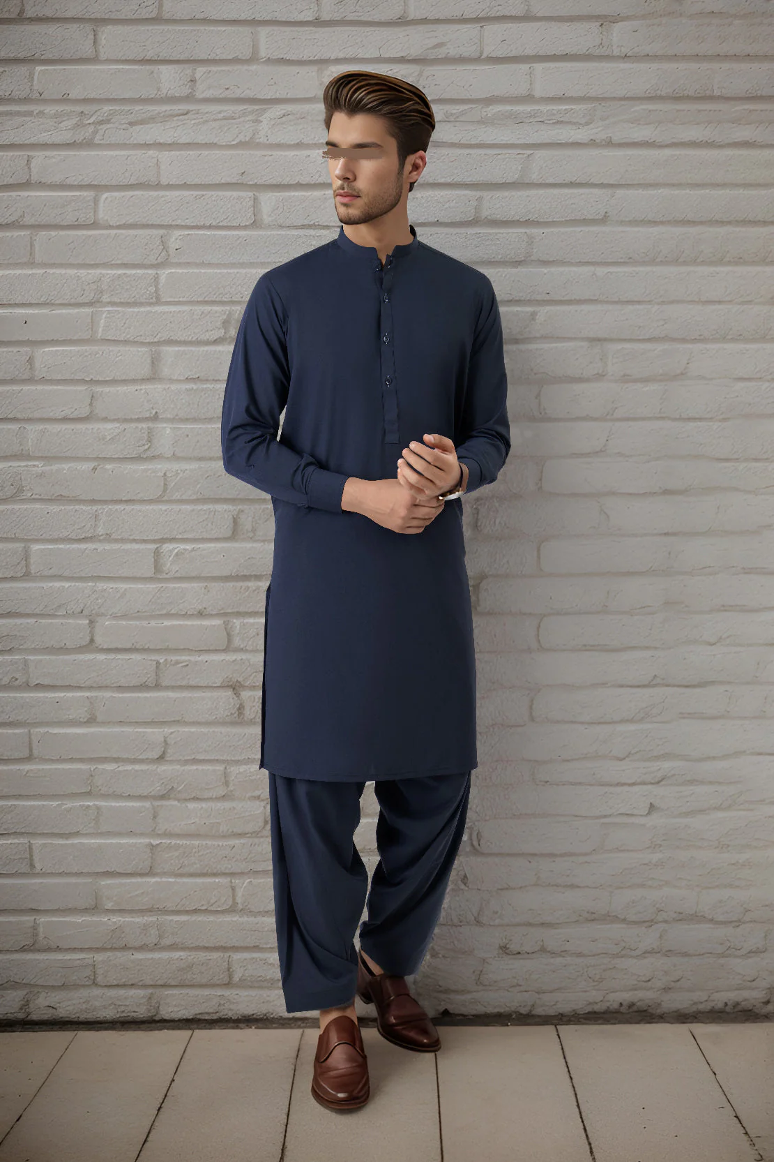 Unstitched Cotton Kurta Shalwar
