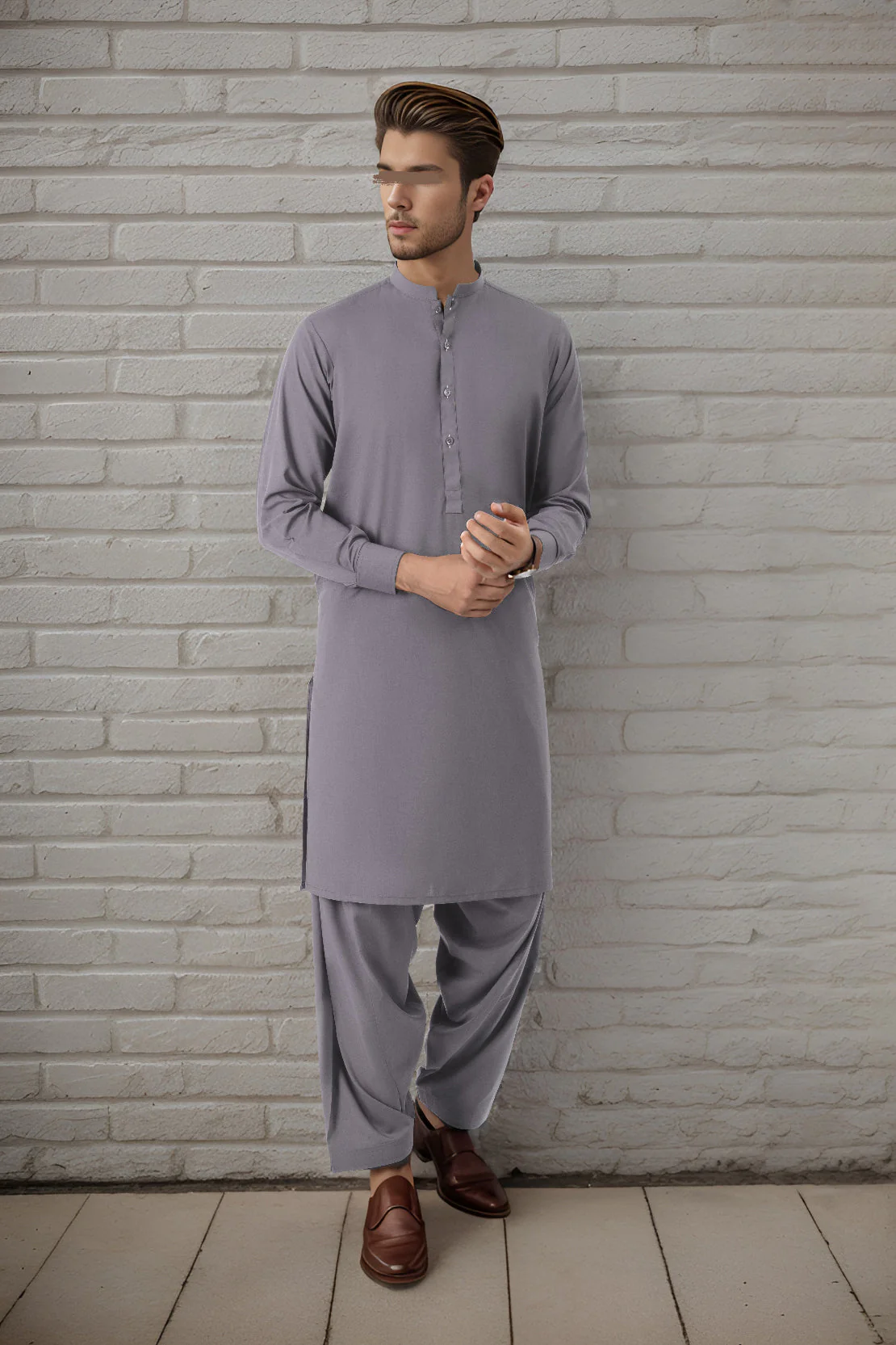 Unstitched Cotton Kurta Shalwar