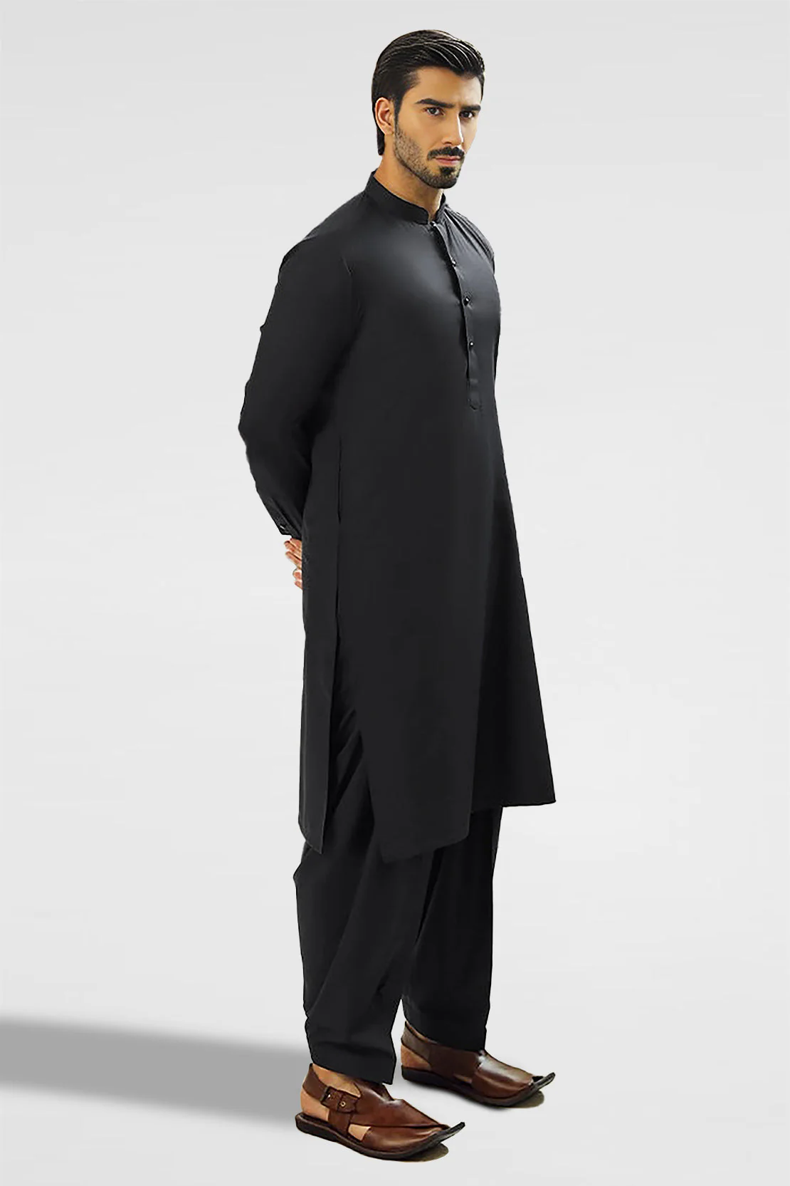 Unstitched Cotton Kurta Shalwar - Image 2