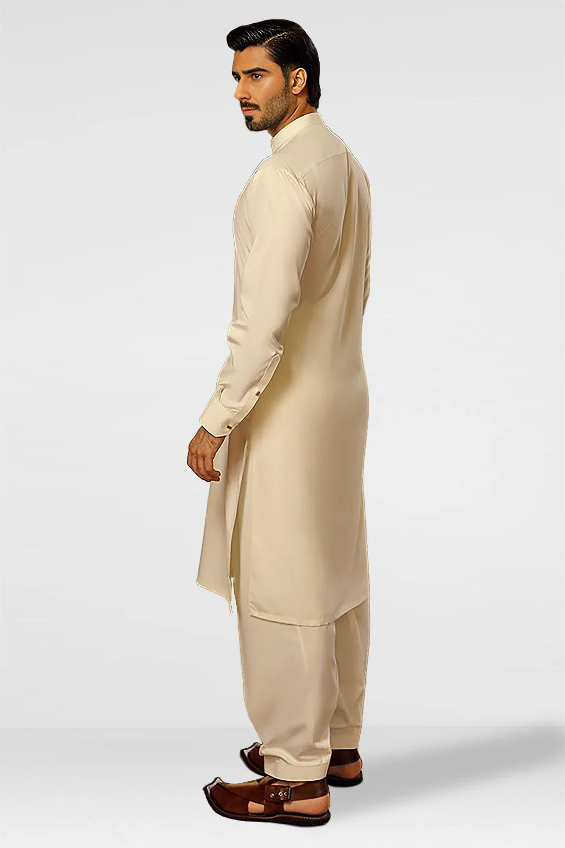 Unstitched Cotton Kurta Shalwar - Image 3