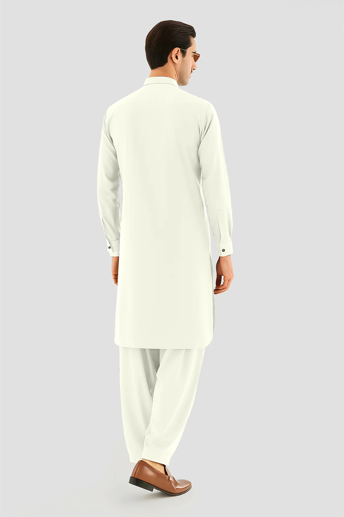 Unstitched Cotton Kurta Shalwar - Image 4