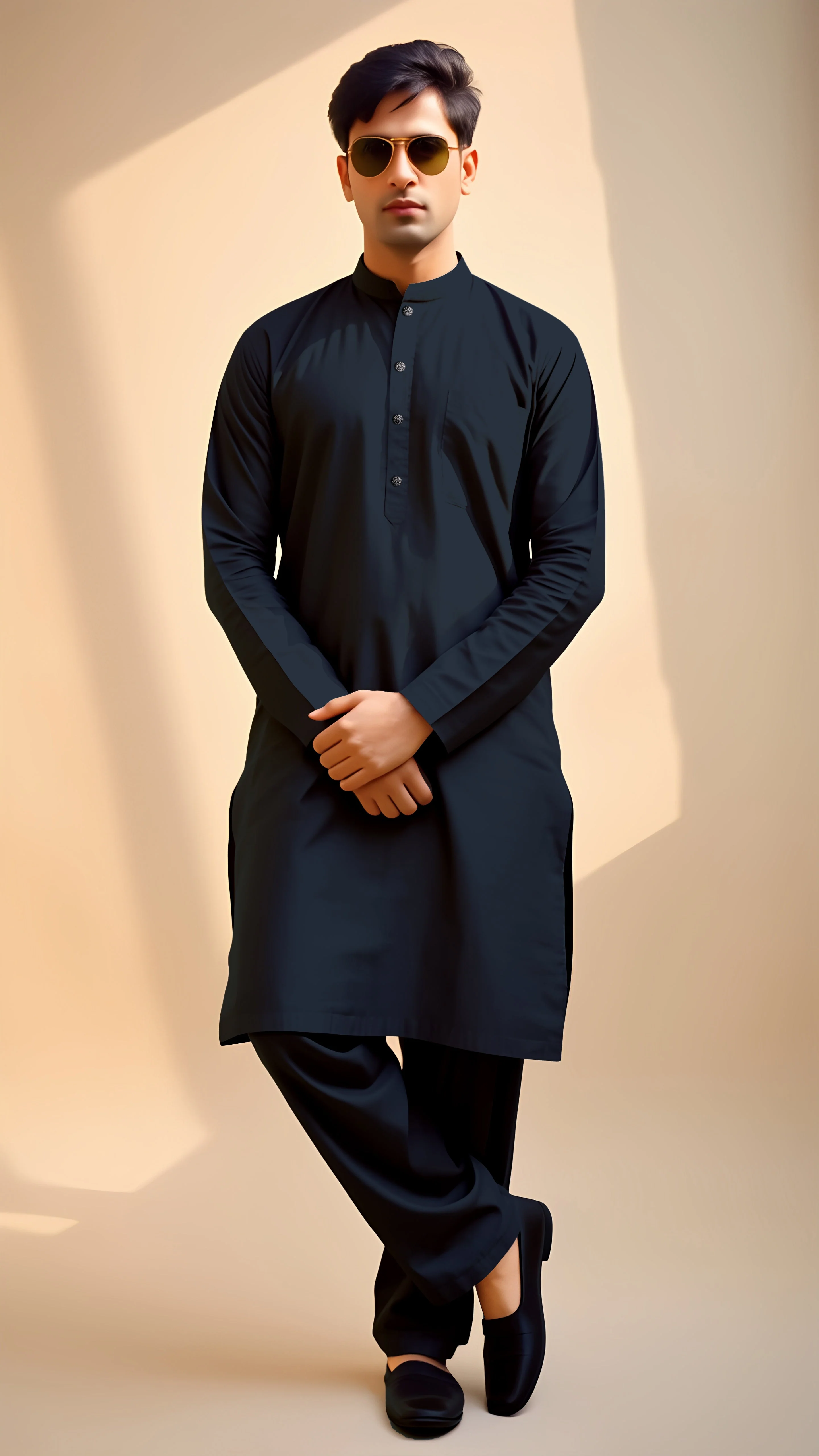 Unstitched Cotton Kurta Shalwar - Image 2