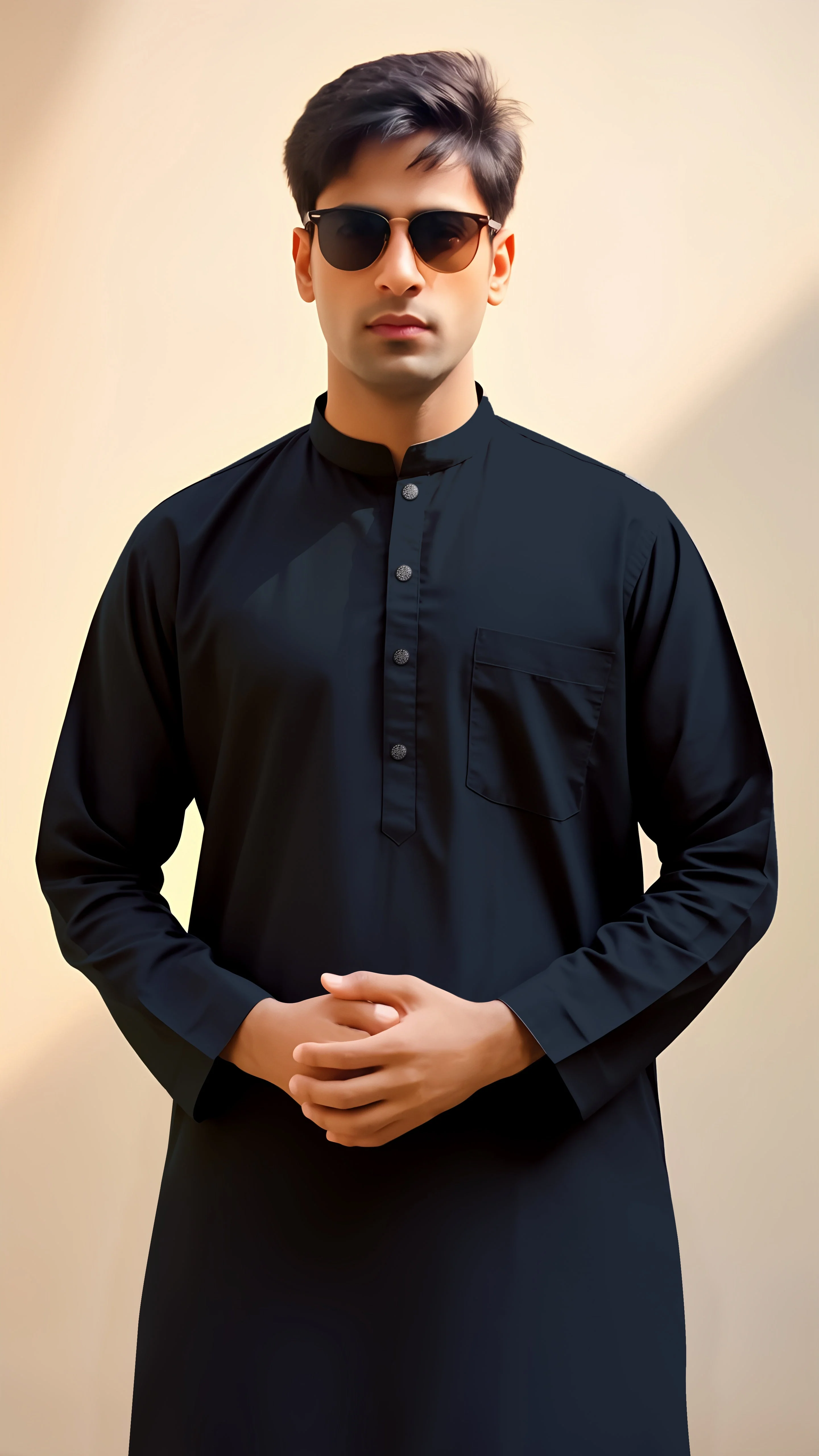 Unstitched Cotton Kurta Shalwar - Image 3