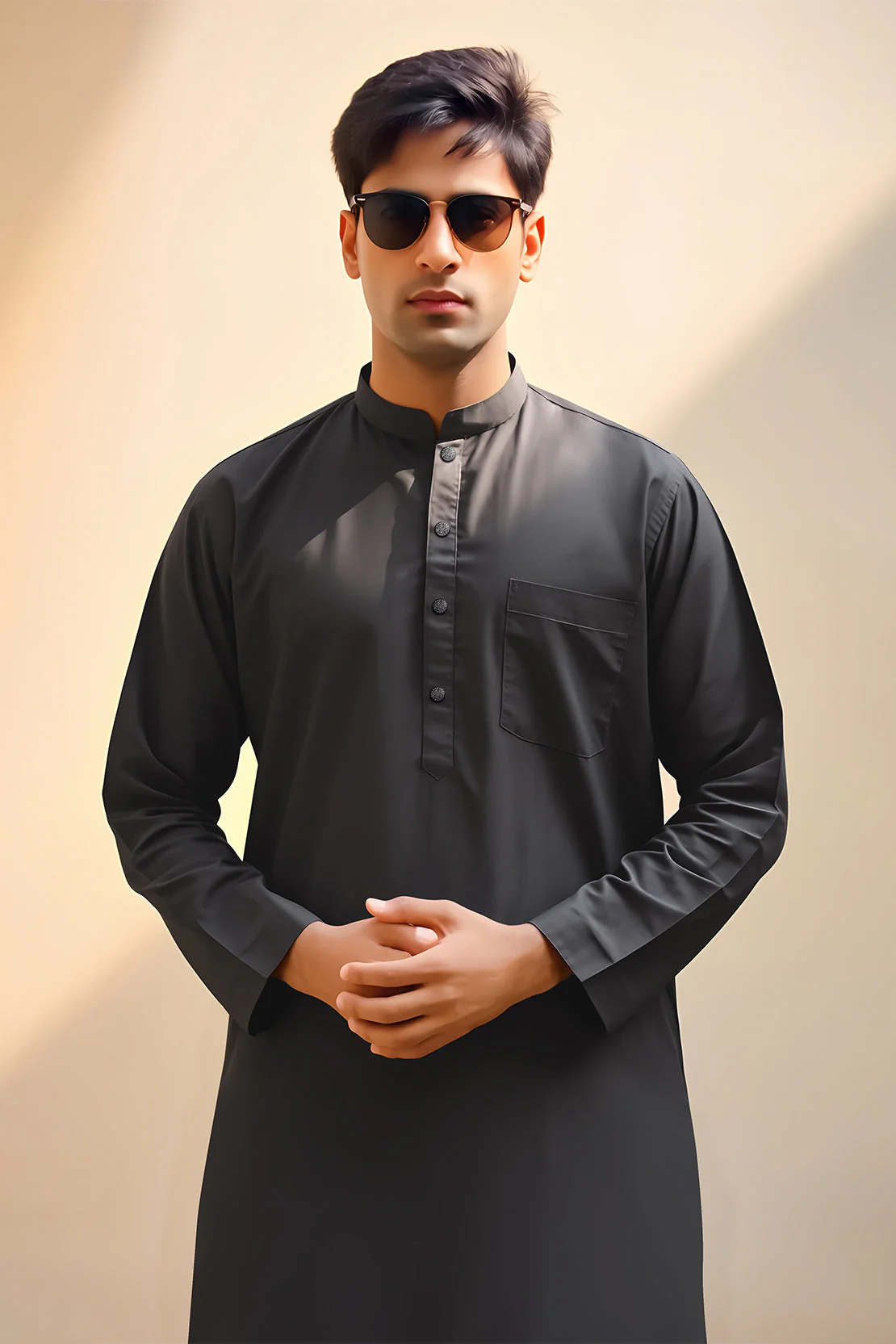 Unstitched Cotton Kurta Shalwar - Image 3