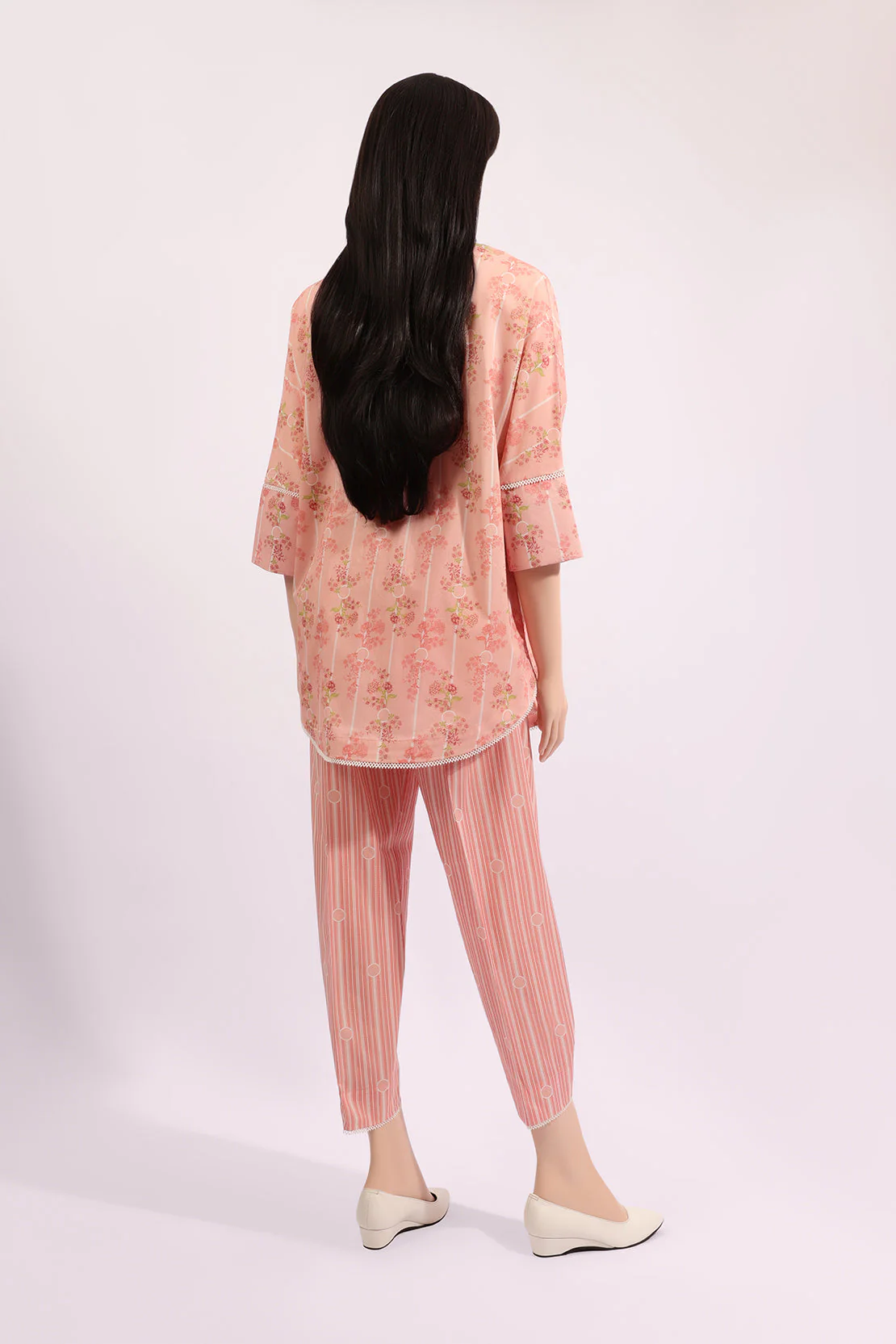 Unstitched Cotton Plain Trouser - Image 2