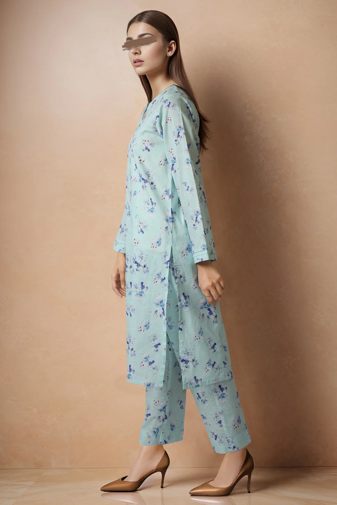 Unstitched Cross Hatch 2 Piece (Shirt/Trouser) - Image 2