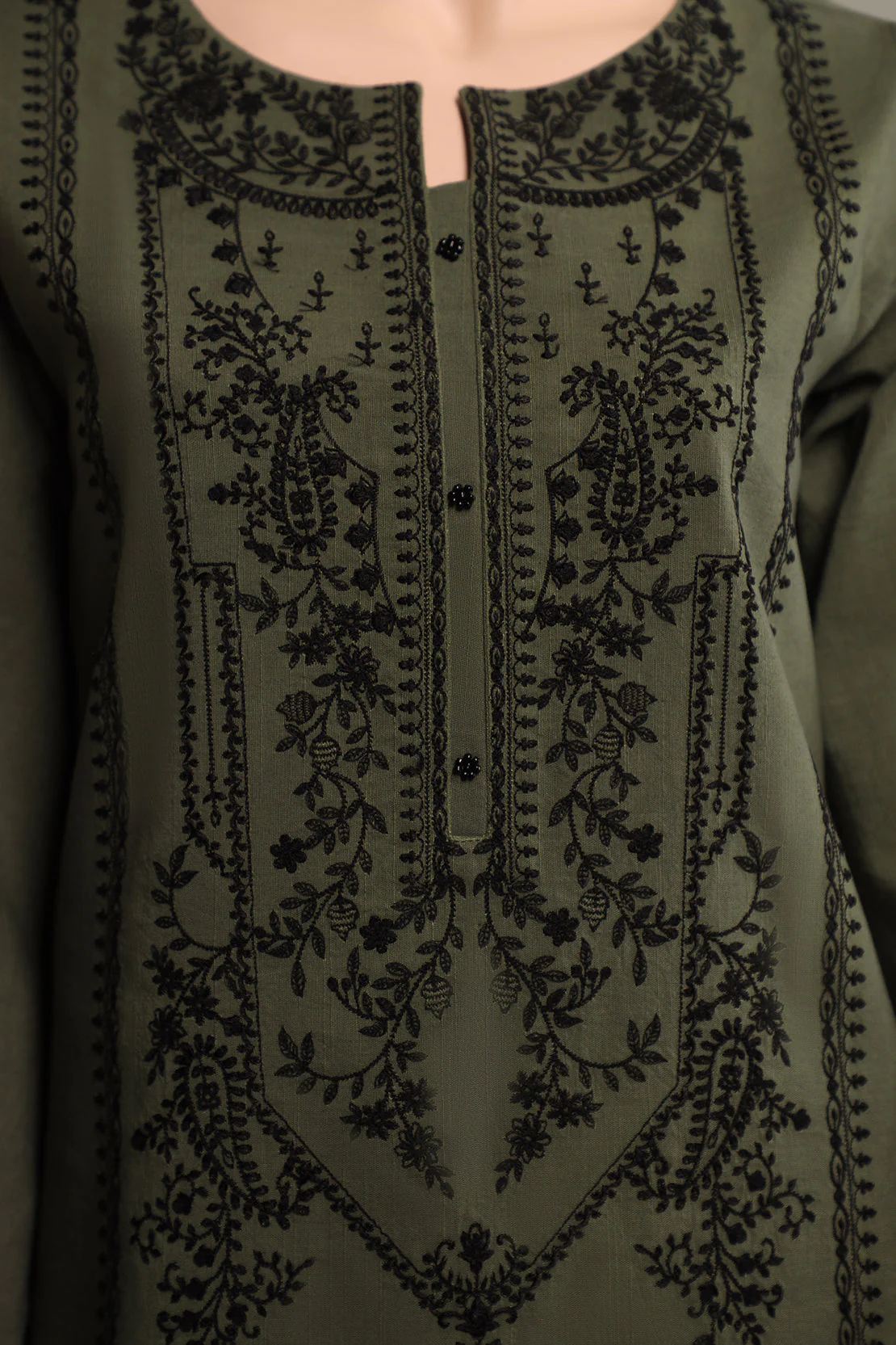 Unstitched Cross Hatch Embroidered 2 Piece (Shirt/Trouser) - Image 3