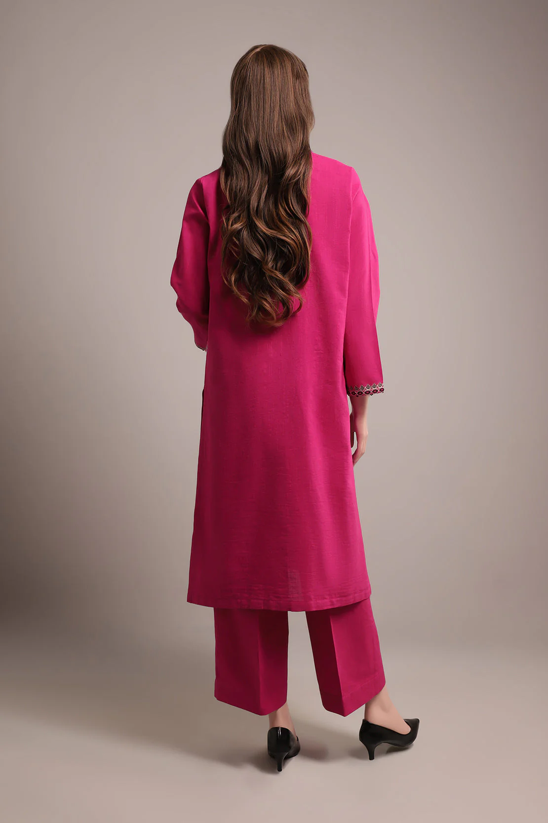 Unstitched Cross Hatch Embroidered 2 Piece (Shirt/Trouser) - Image 2