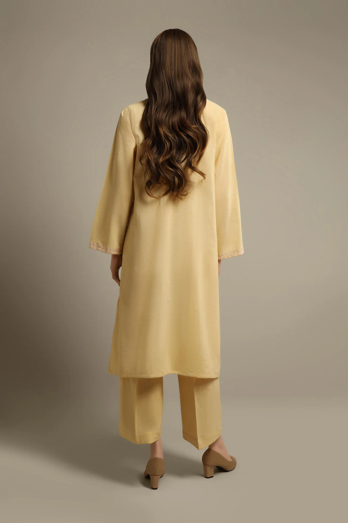 Unstitched Cross Hatch Embroidered 2 Piece (Shirt/Trouser) - Image 2