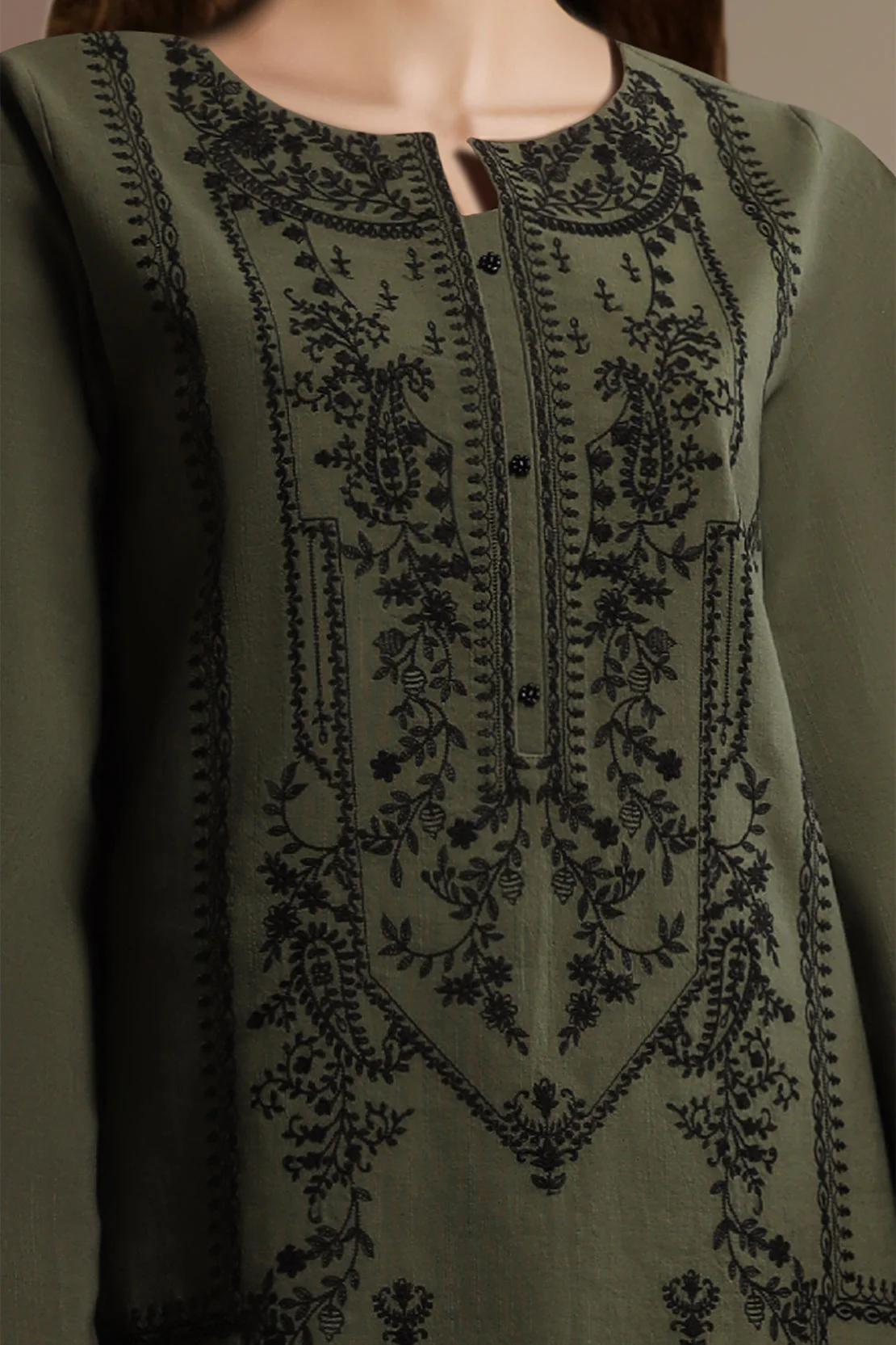 Unstitched Cross Hatch Embroidered 2 Piece (Shirt/Trouser) - Image 2