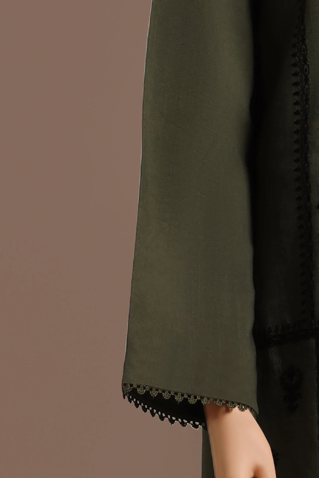 Unstitched Cross Hatch Embroidered 2 Piece (Shirt/Trouser) - Image 3
