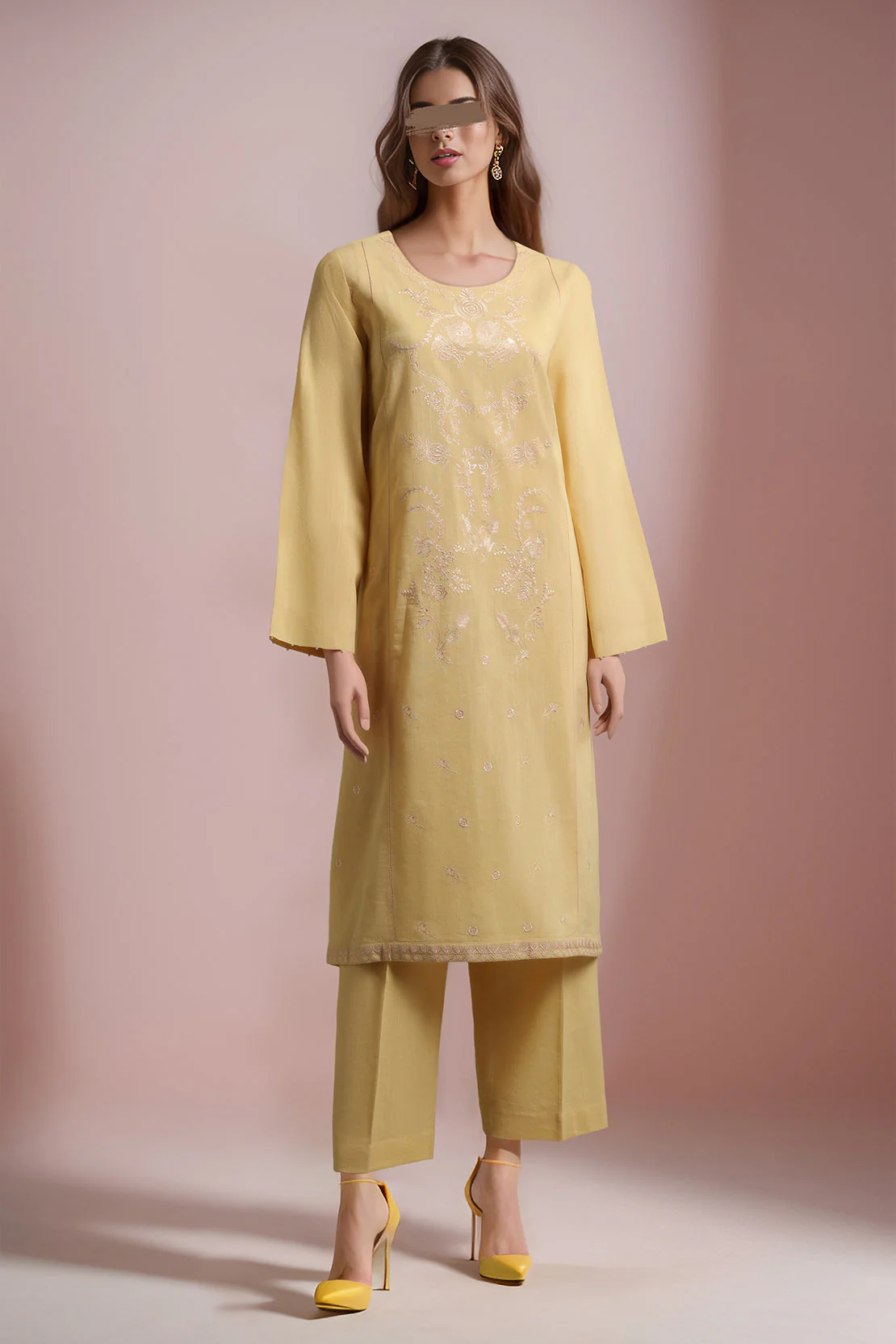 Unstitched Cross Hatch Embroidered 2 Piece (Shirt/Trouser)