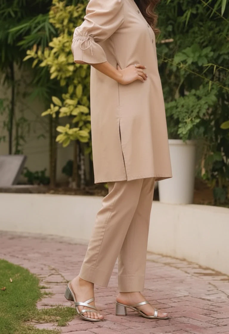 Unstitched Dyed Cambric Trouser Fabric - Image 2