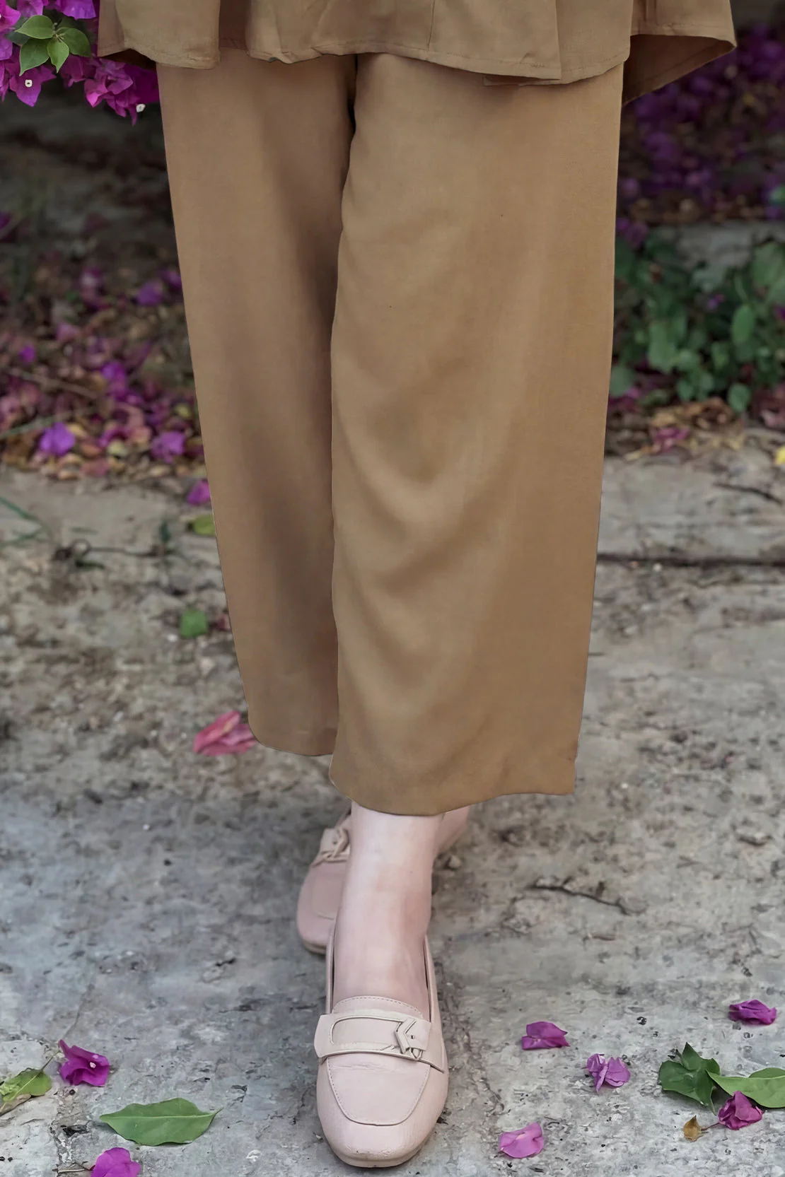 Unstitched Dyed Silk Touch Trouser Fabric