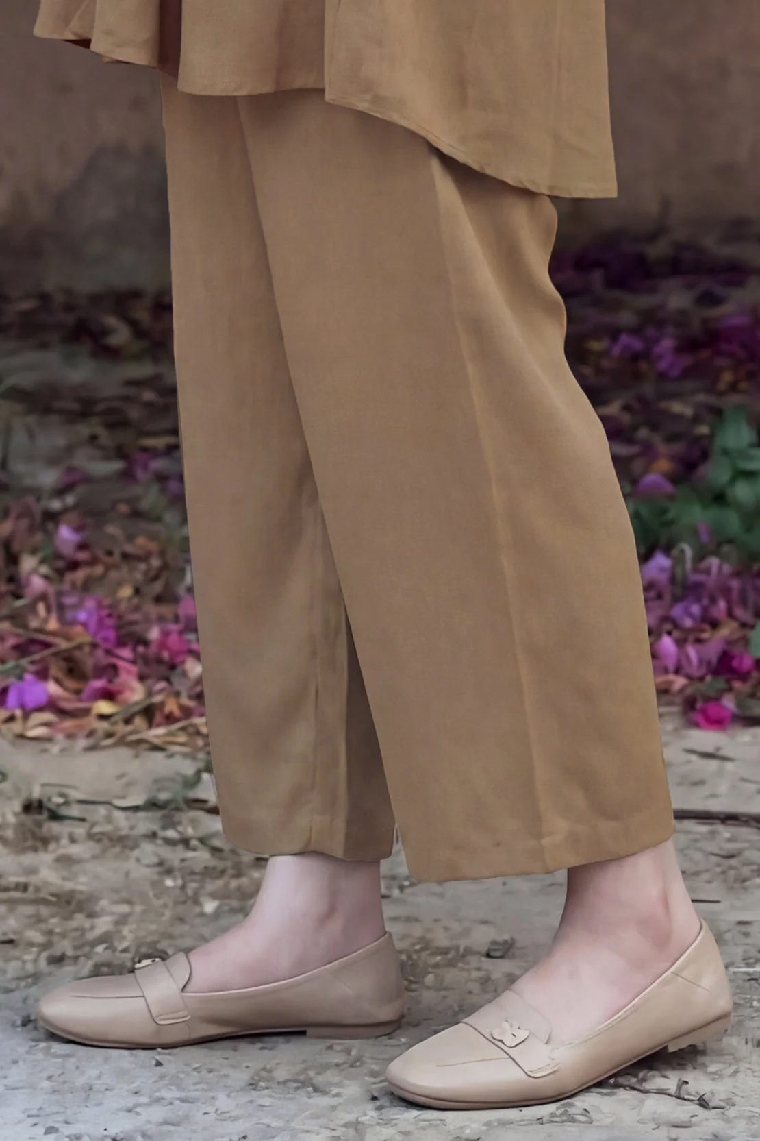 Unstitched Dyed Silk Touch Trouser Fabric - Image 2