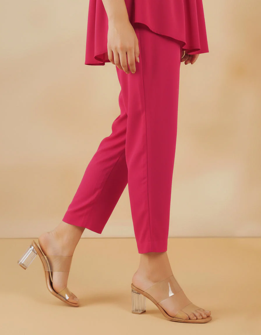 Unstitched Dyed Slub Cotton Trouser Fabric - Image 2