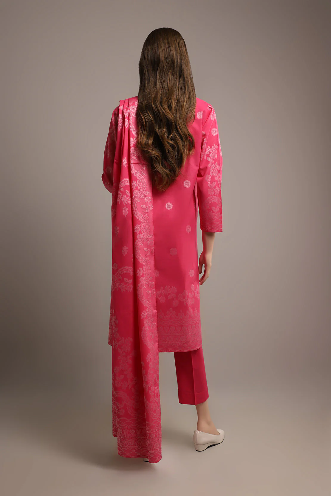 Unstitched Jacquard Cotton 3 Piece - Image 2