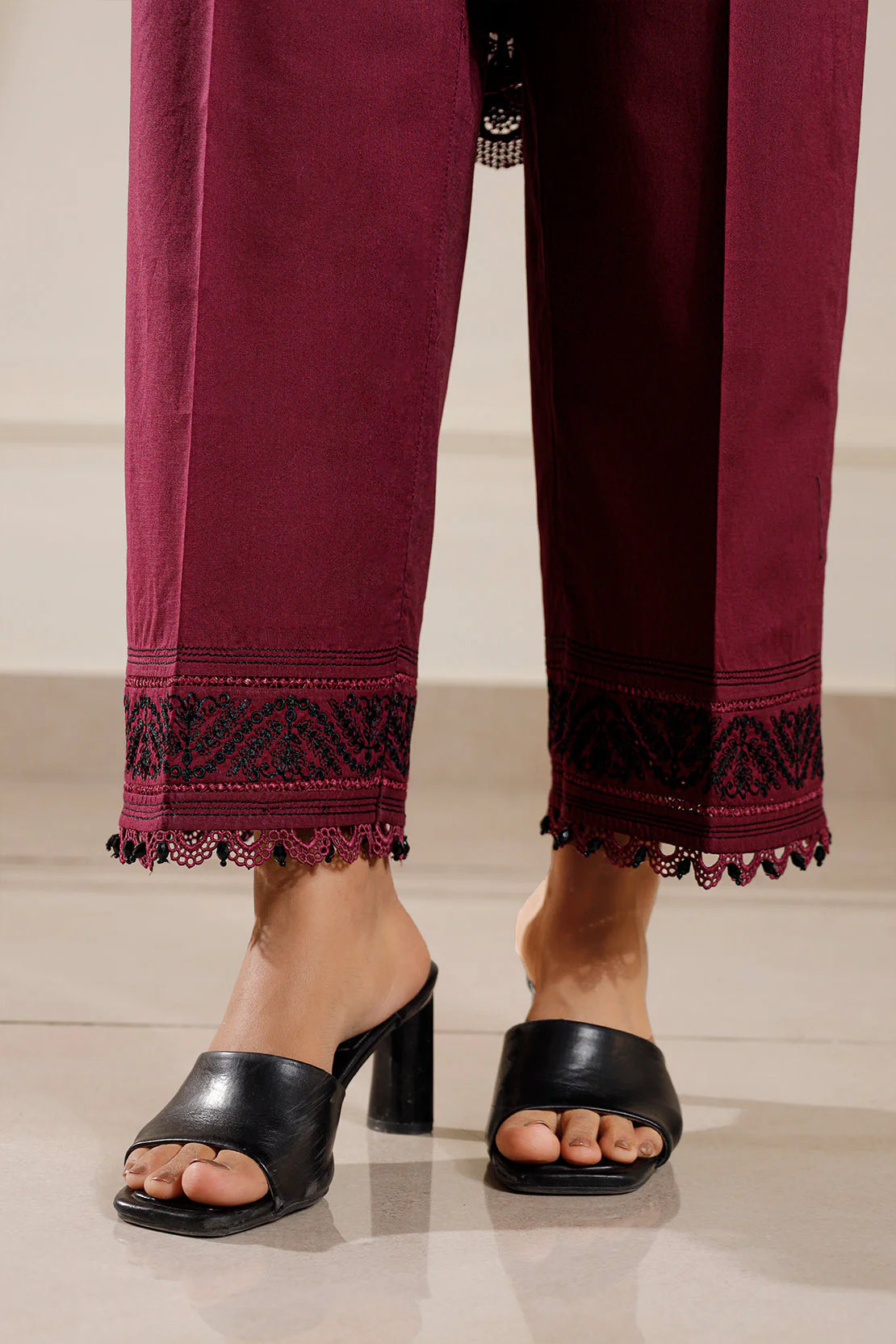 Unstitched Embroidered Cambric 2 Piece (shirt/trouser) - Image 11