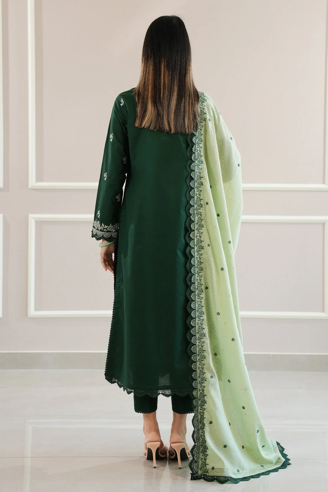 Unstitched Embroidered Cambric 3 Piece - Image 4