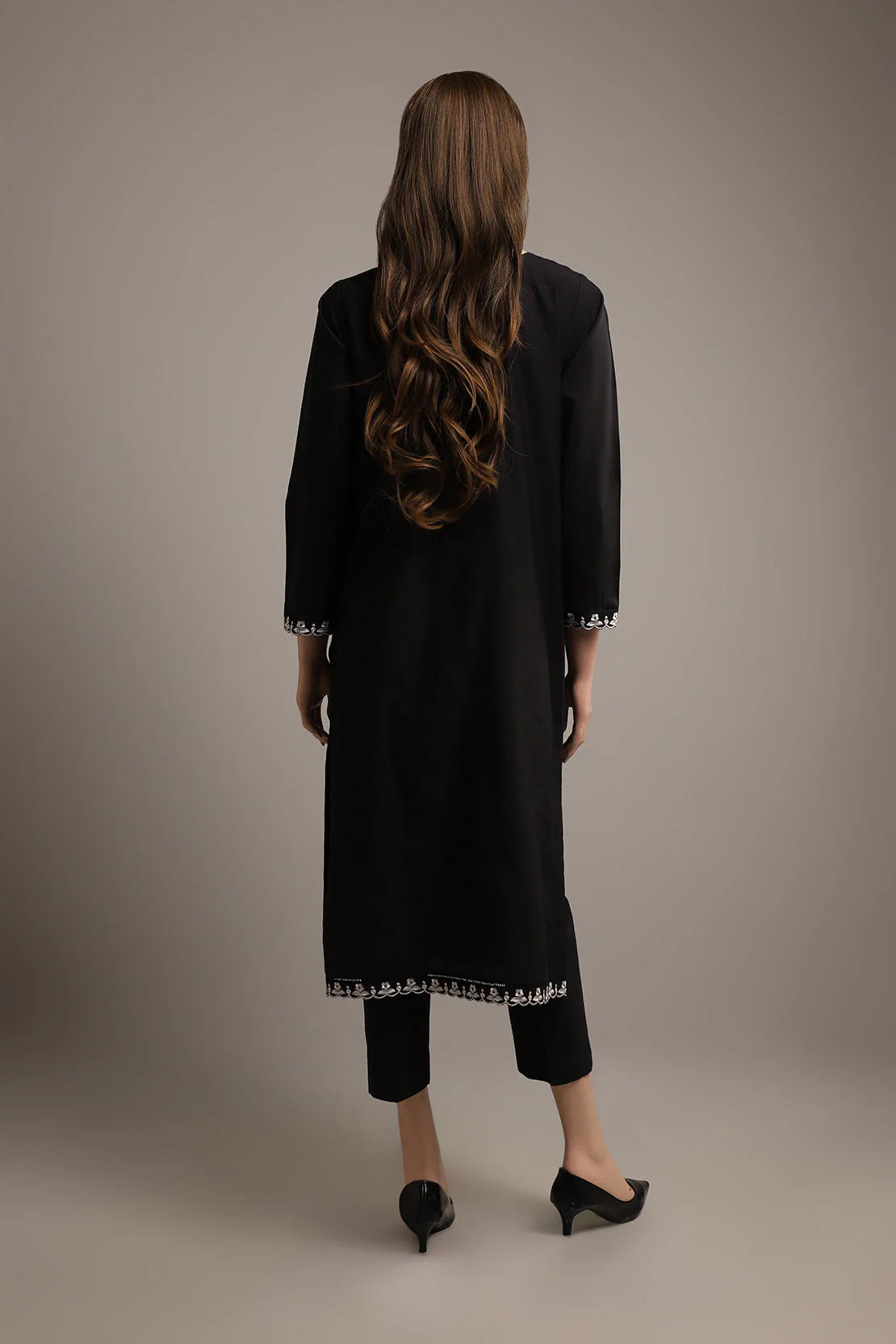 Unstitched Embroidered Cotton Filament 2 Piece (Shirt/Trouser) - Image 2