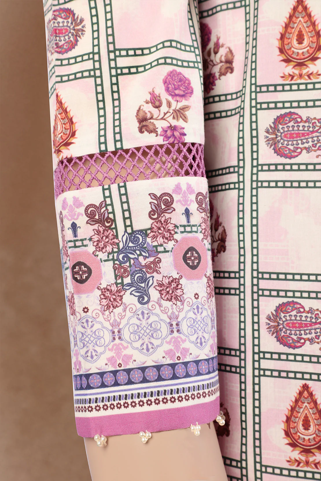 Unstitched Embroidered Cotton Filament 3 Piece - Image 4