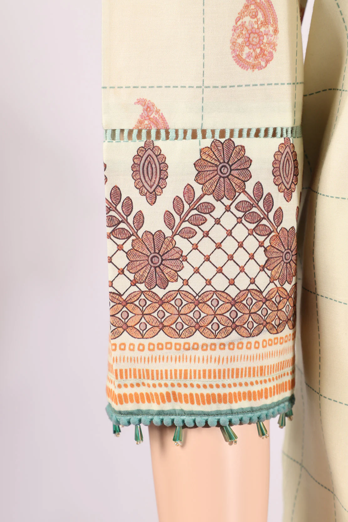 Unstitched Embroidered Cotton Filament 3 Piece - Image 4
